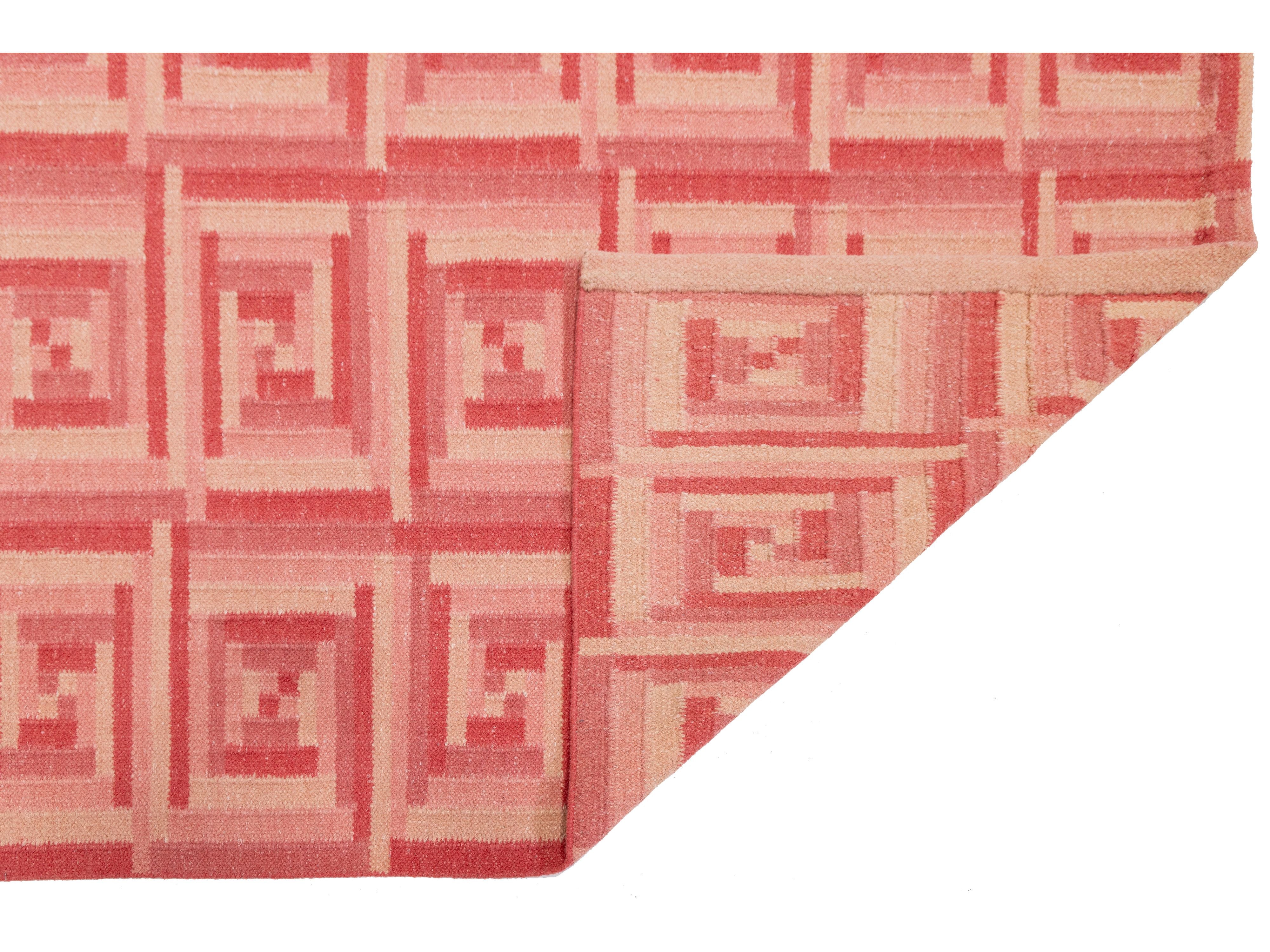 Modern Scandinavian Wool Rug 10 X 14