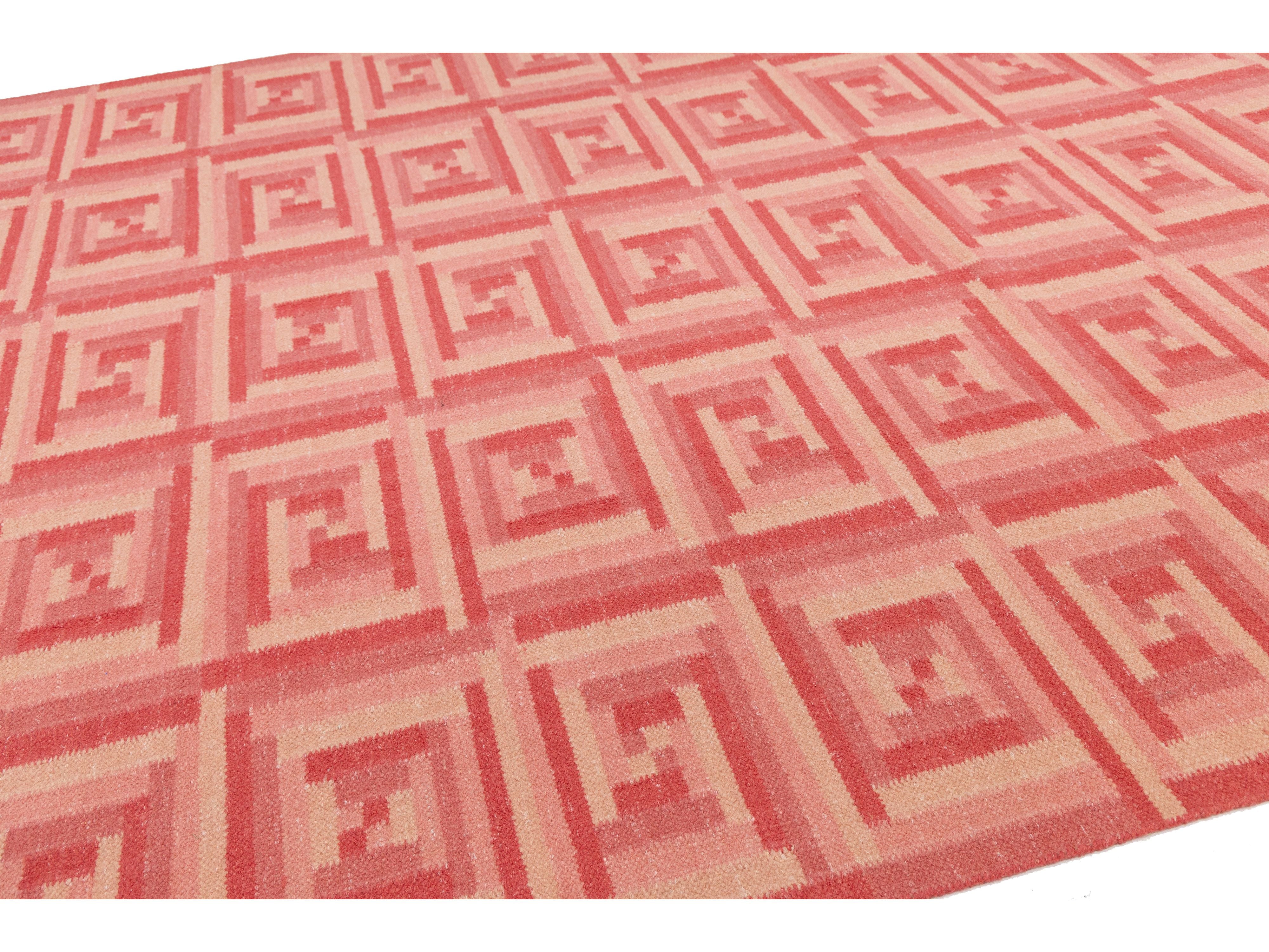 Modern Scandinavian Wool Rug 10 X 14