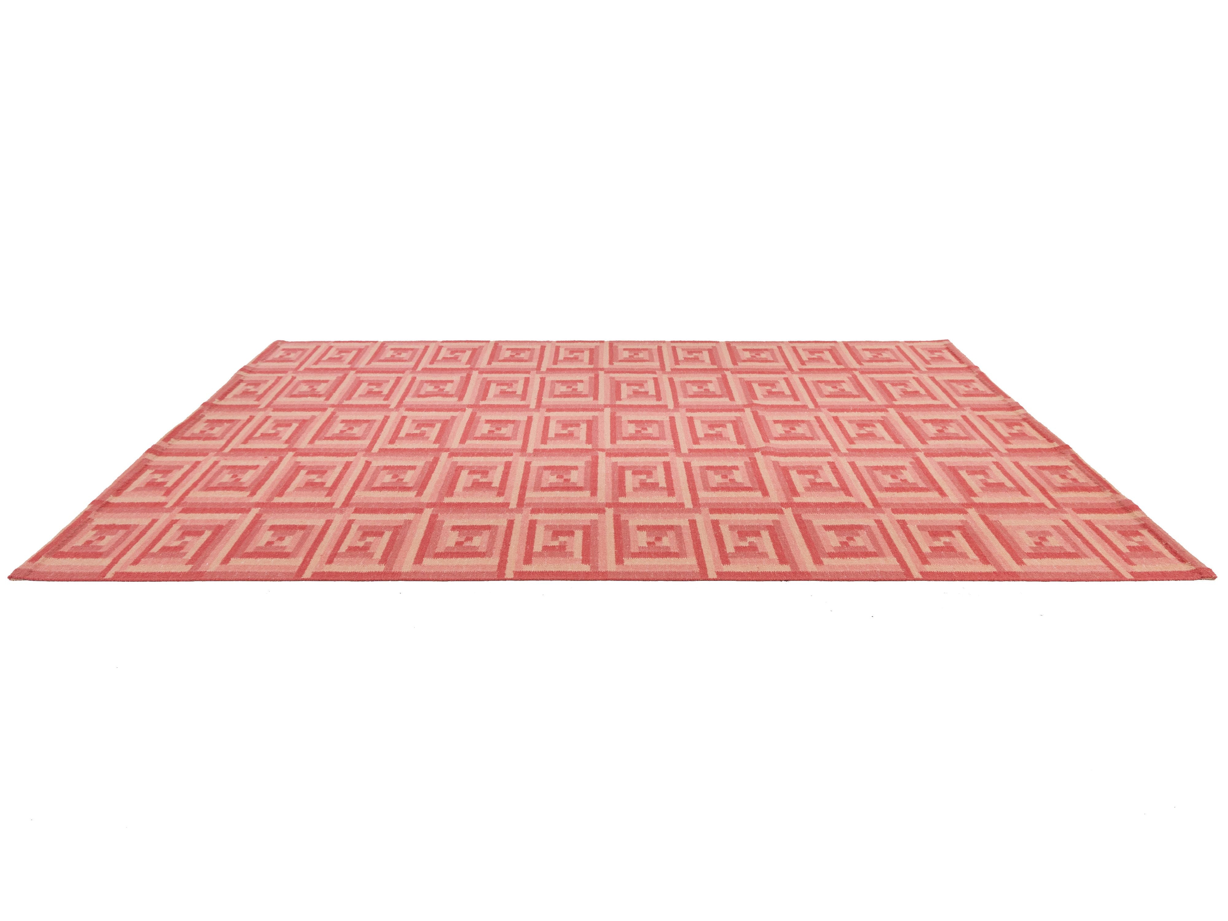 Modern Scandinavian Wool Rug 10 X 14