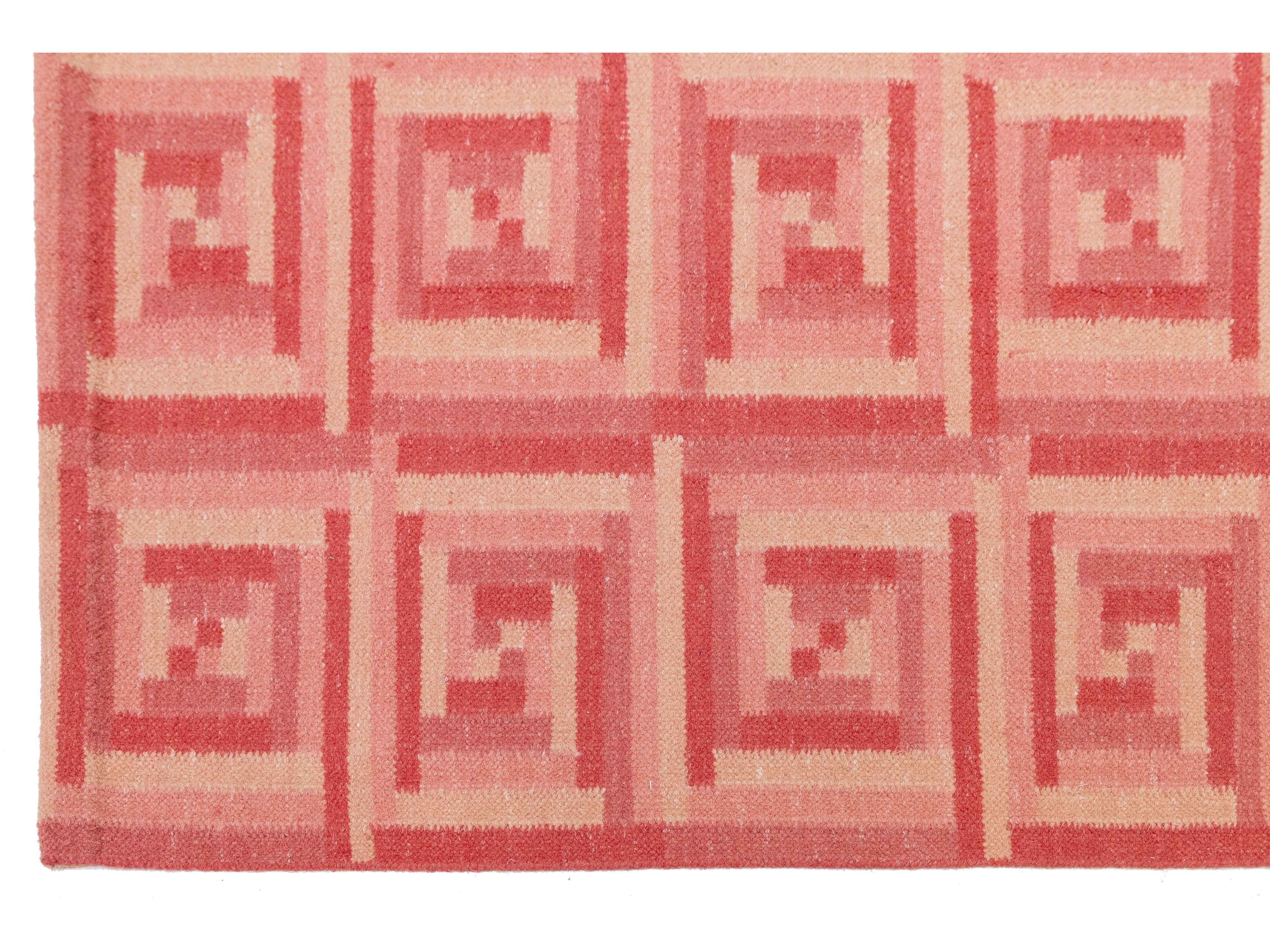 Modern Scandinavian Wool Rug 10 X 14