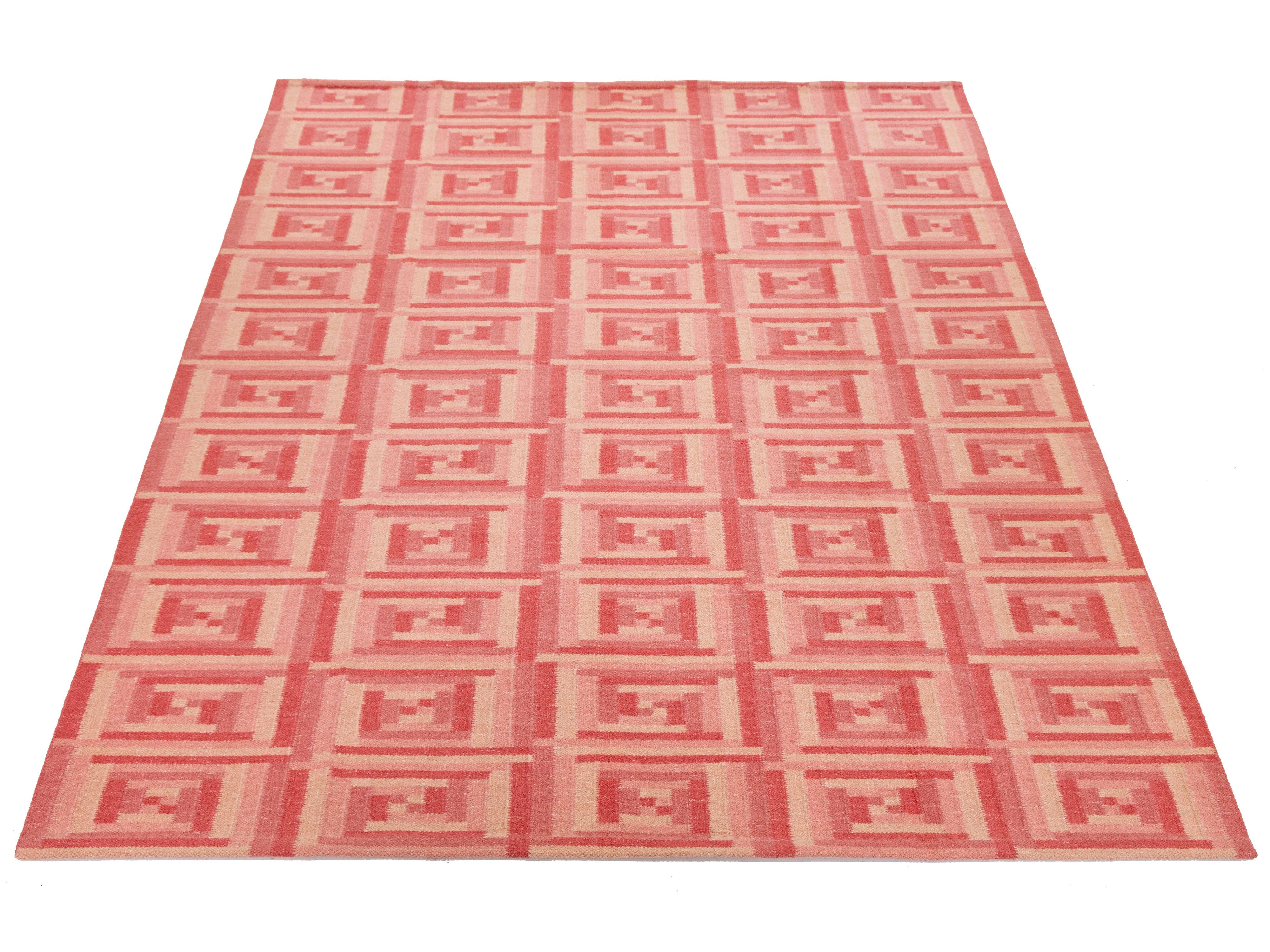 Modern Scandinavian Wool Rug 10 X 14