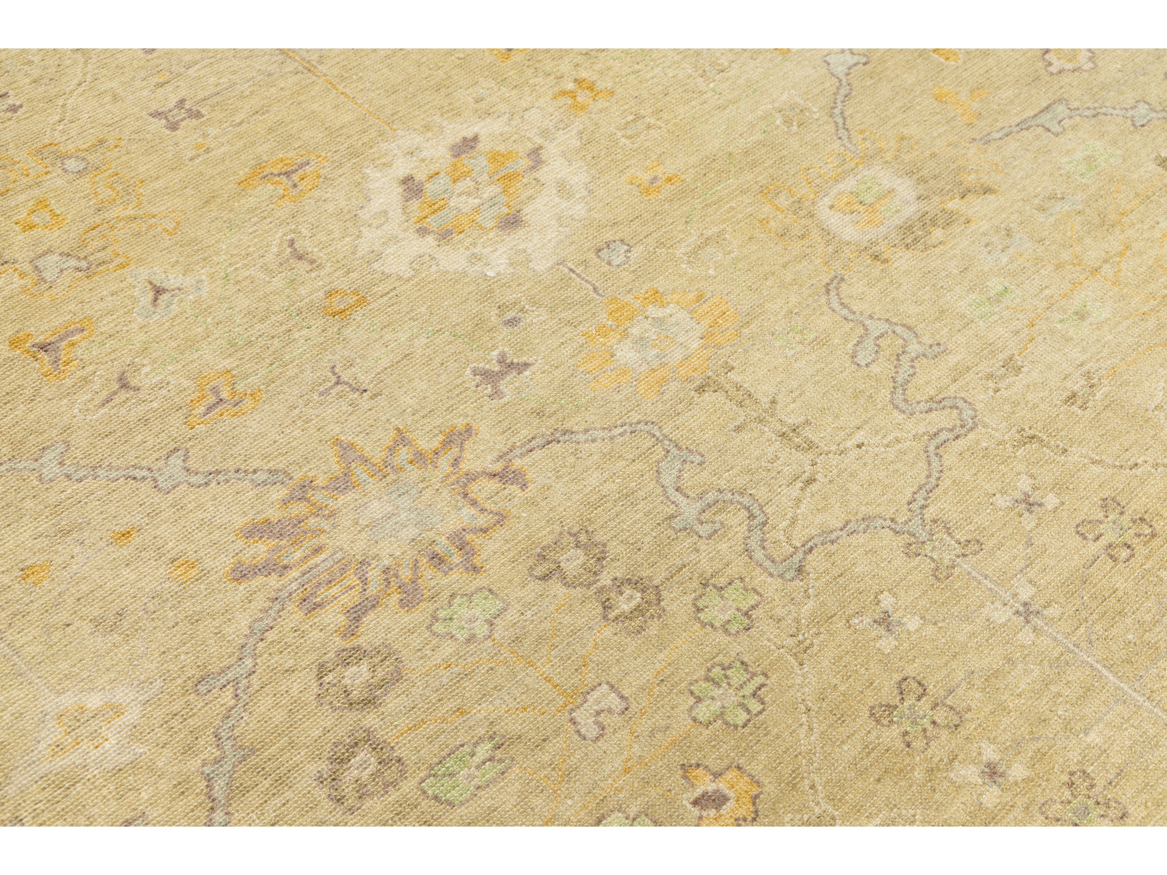 Modern Oushak Wool Rug 8 X 10