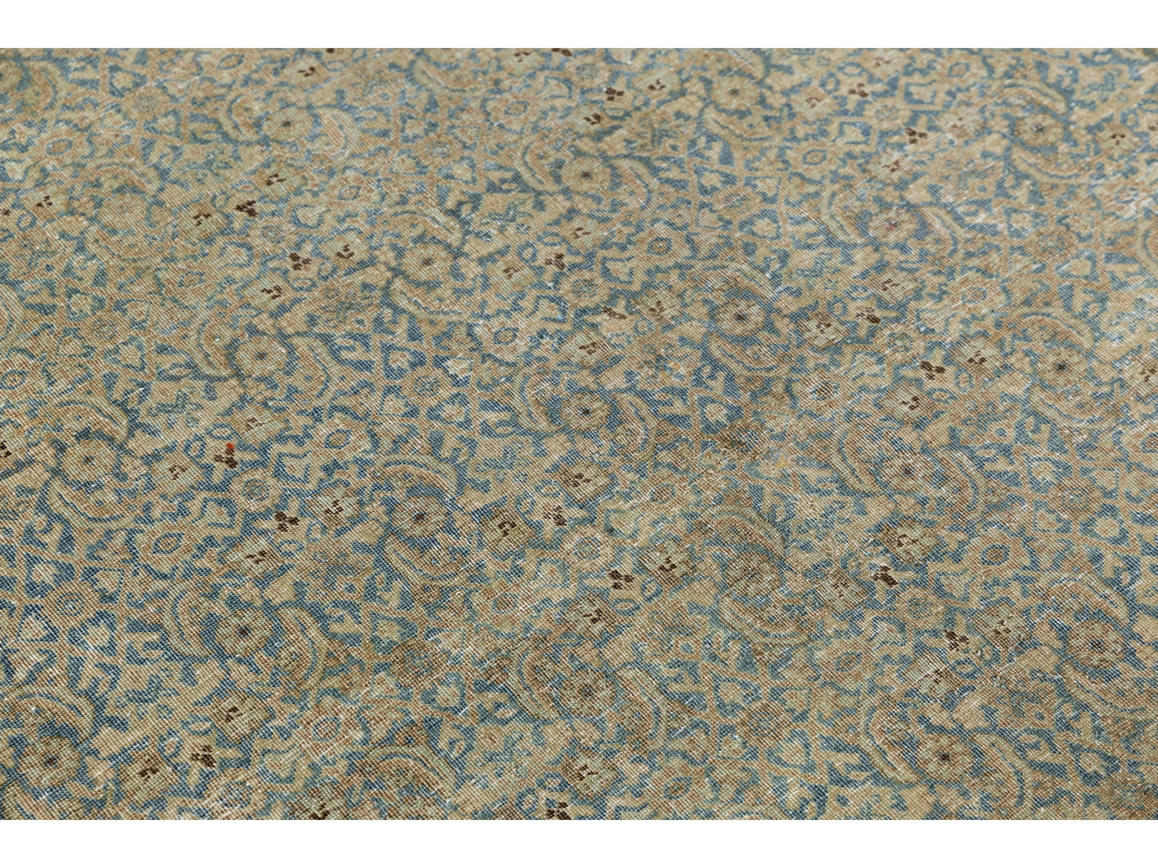 Antique Tabriz Wool Rug 6 X 9