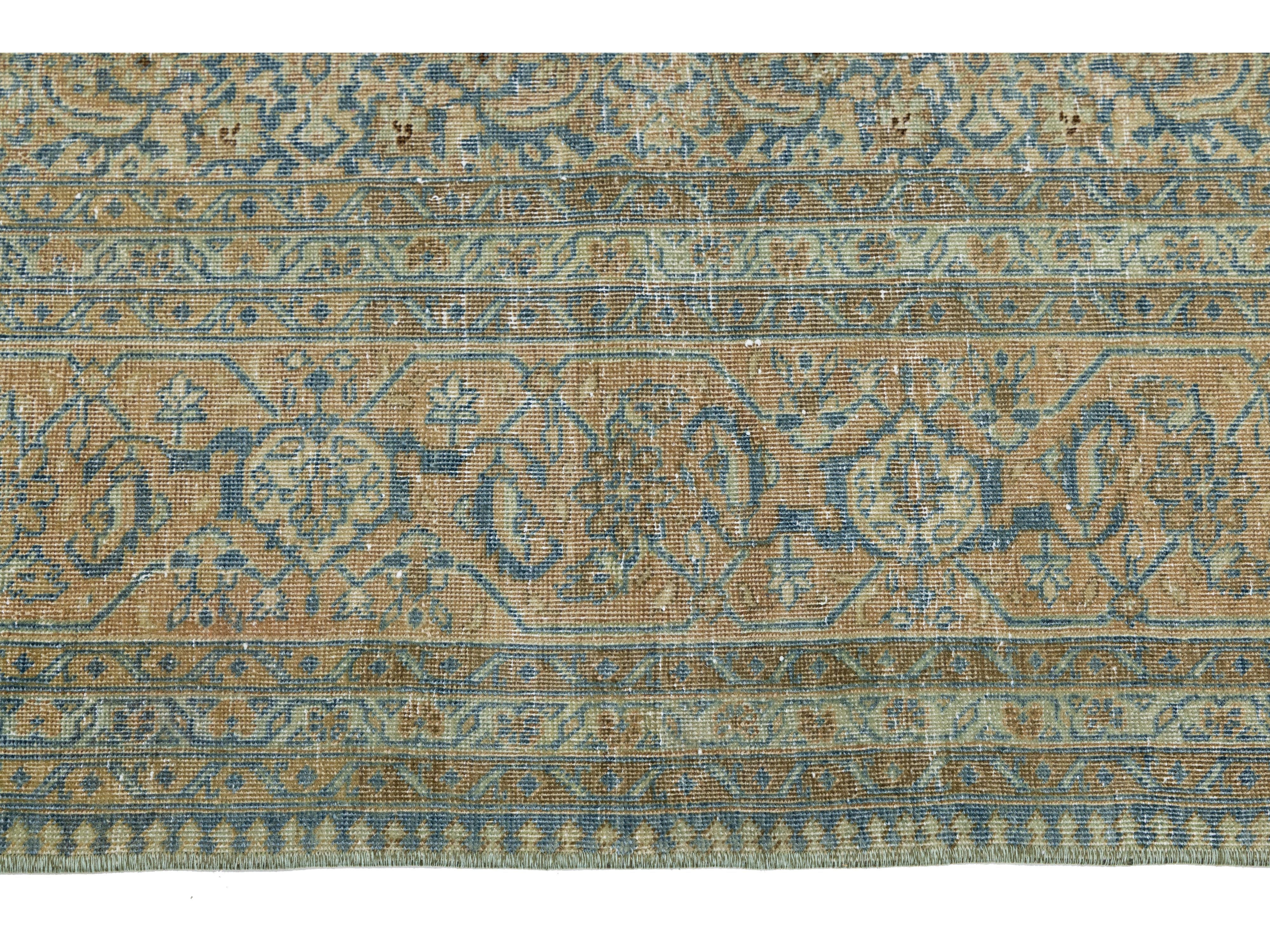 Antique Tabriz Wool Rug 6 X 9