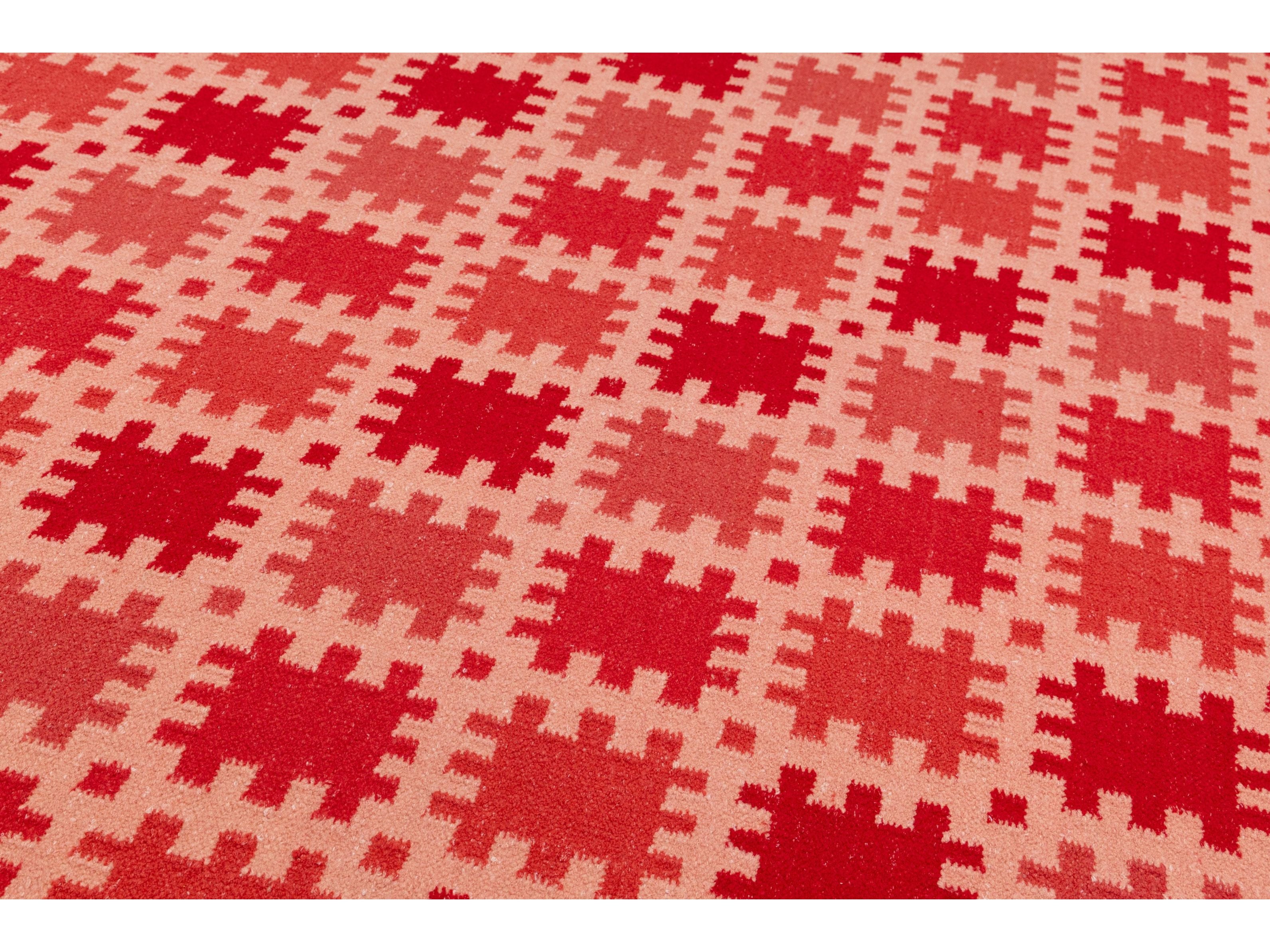 Modern Swedish Wool Rug 9 X 12