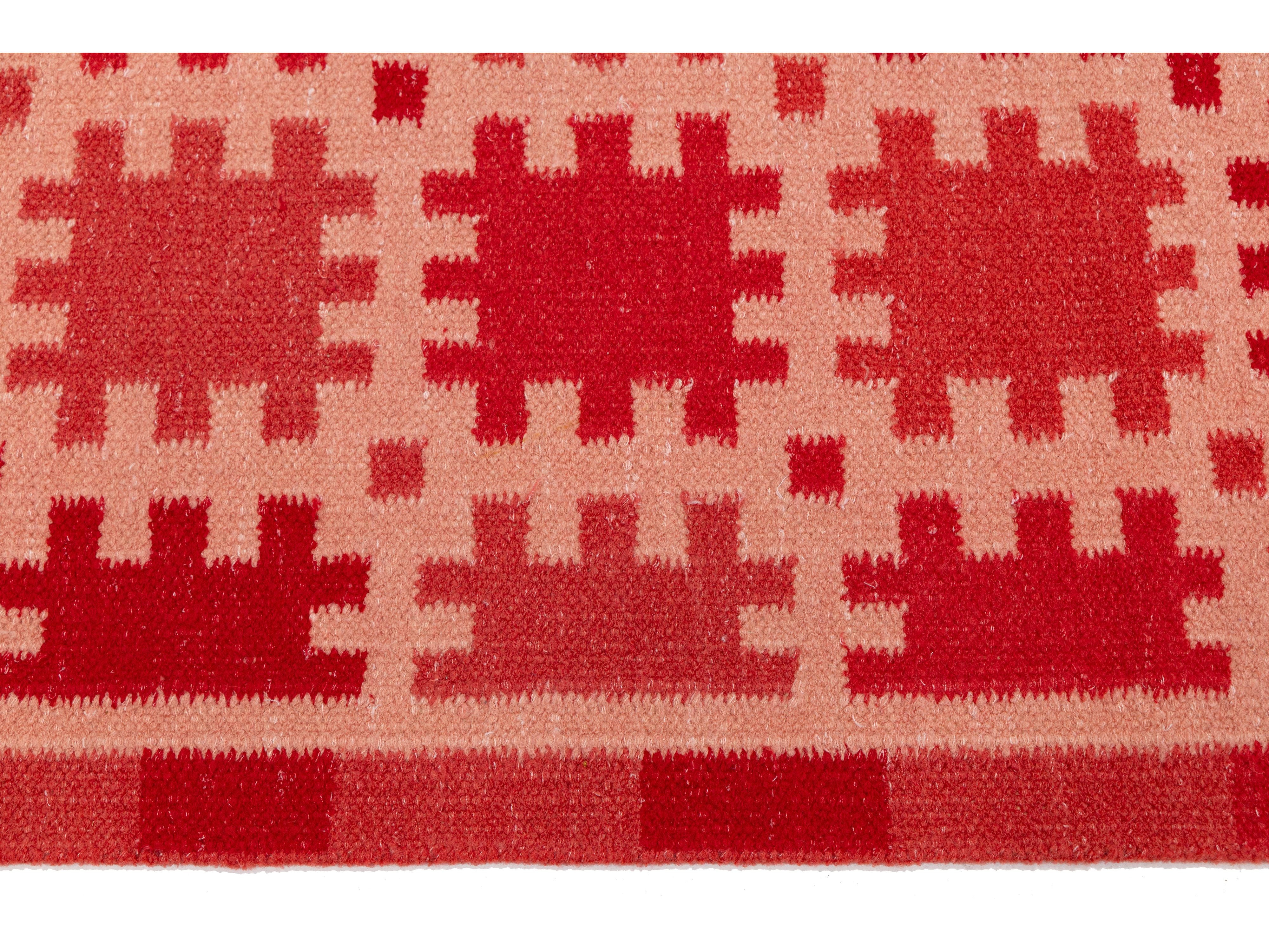 Modern Swedish Wool Rug 9 X 12