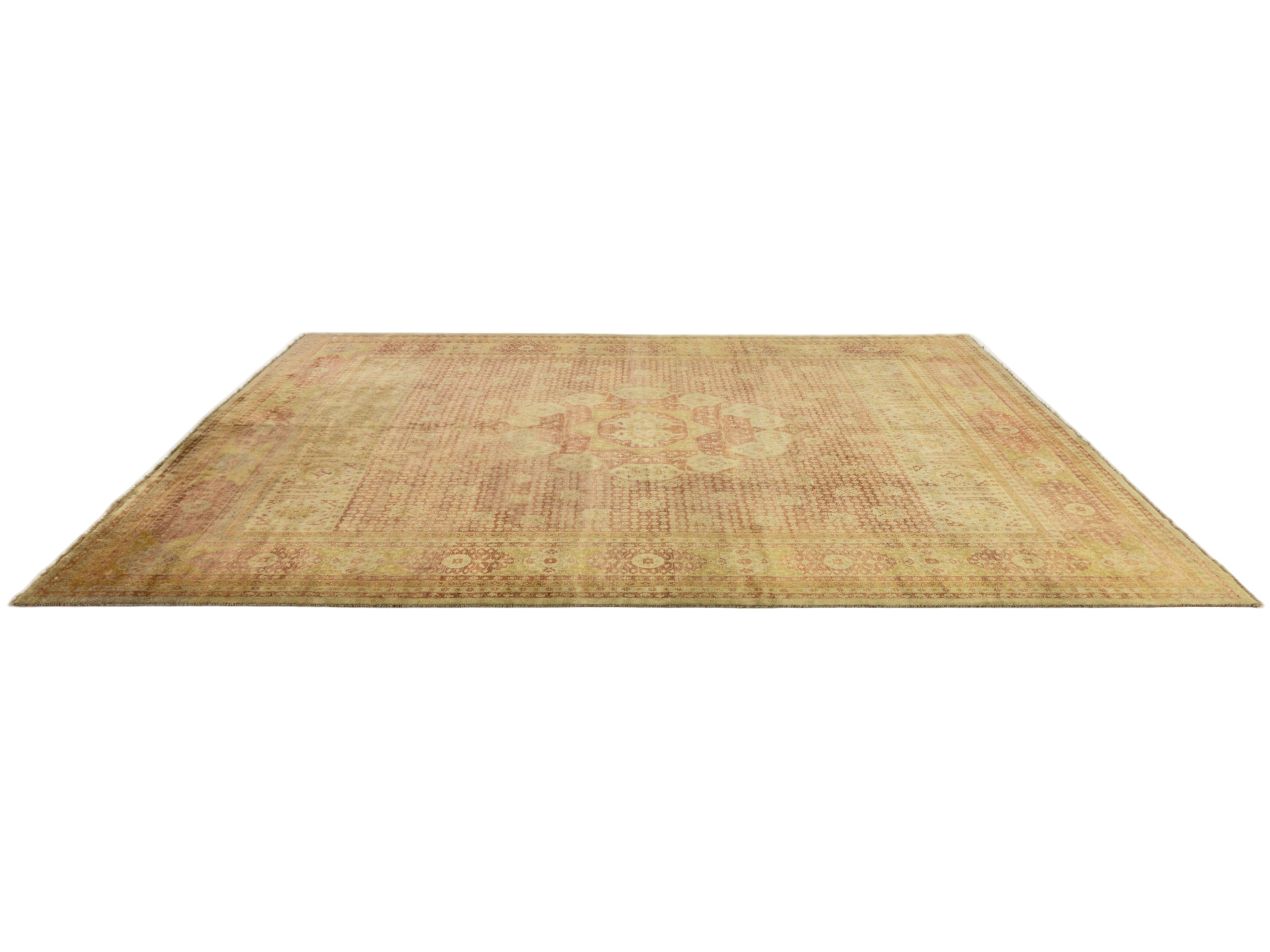 Transitional Oushak Wool Rug 12 X 15