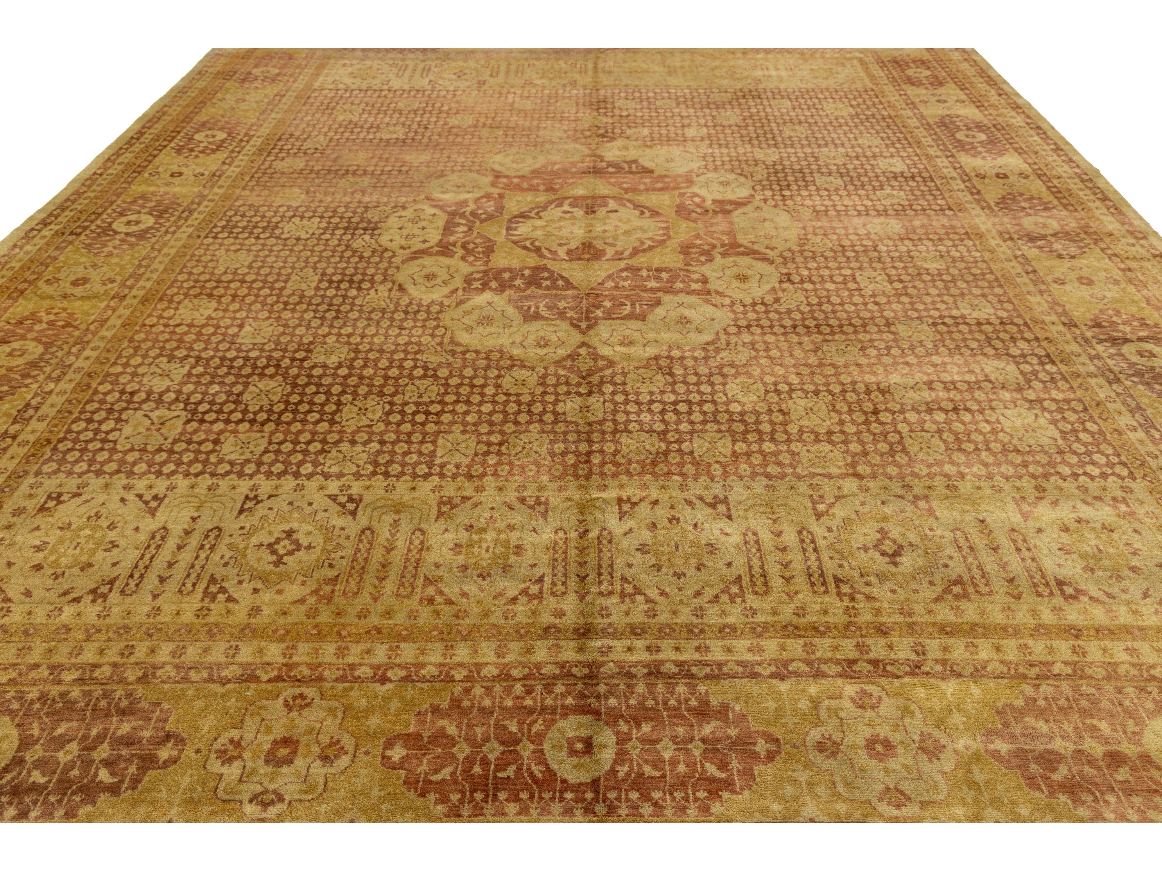 Transitional Oushak Wool Rug 12 X 15
