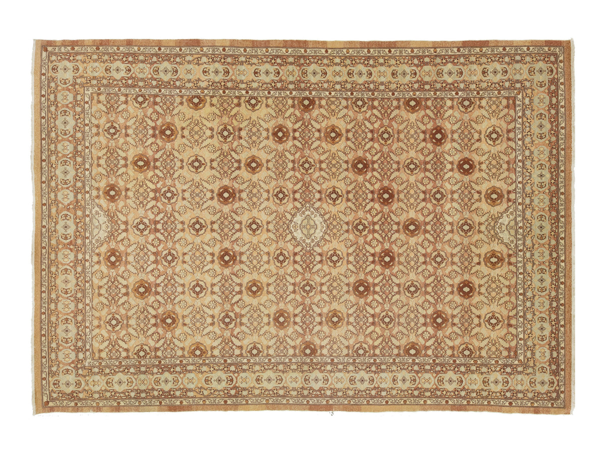 Vintage Agra Wool Rug 10 X 14