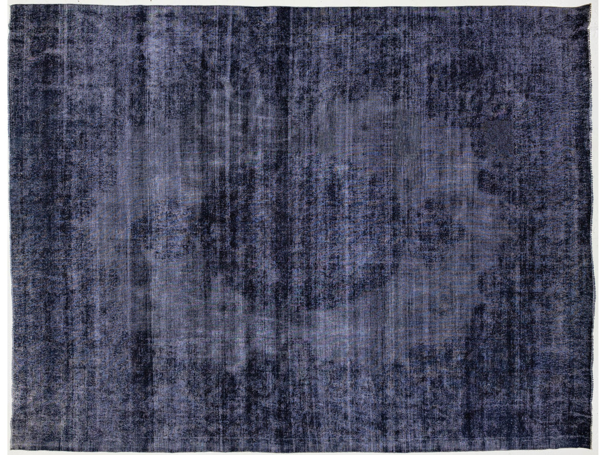 Vintage Overdyed Wool Rug 11 X 15