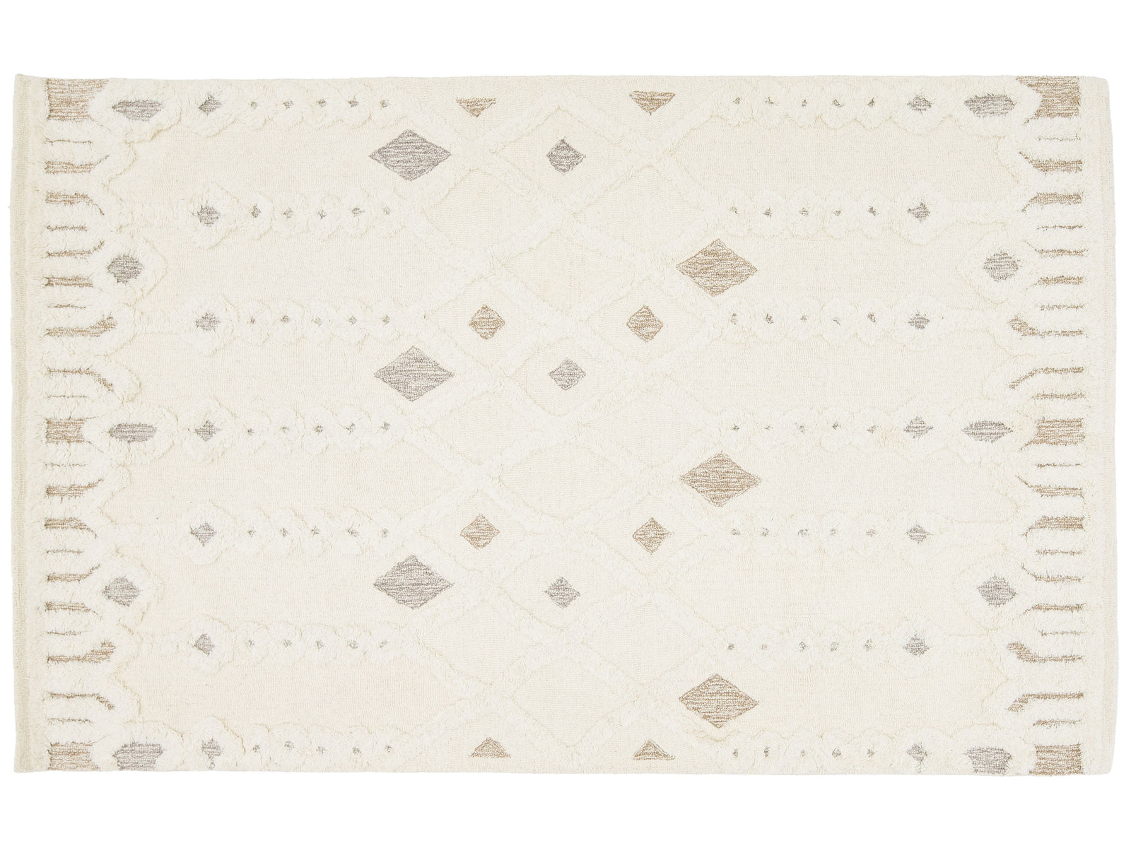 Modern Moroccan Wool Rug 5 X 8