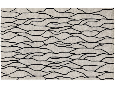 Modern Wool Rug 5 X 8
