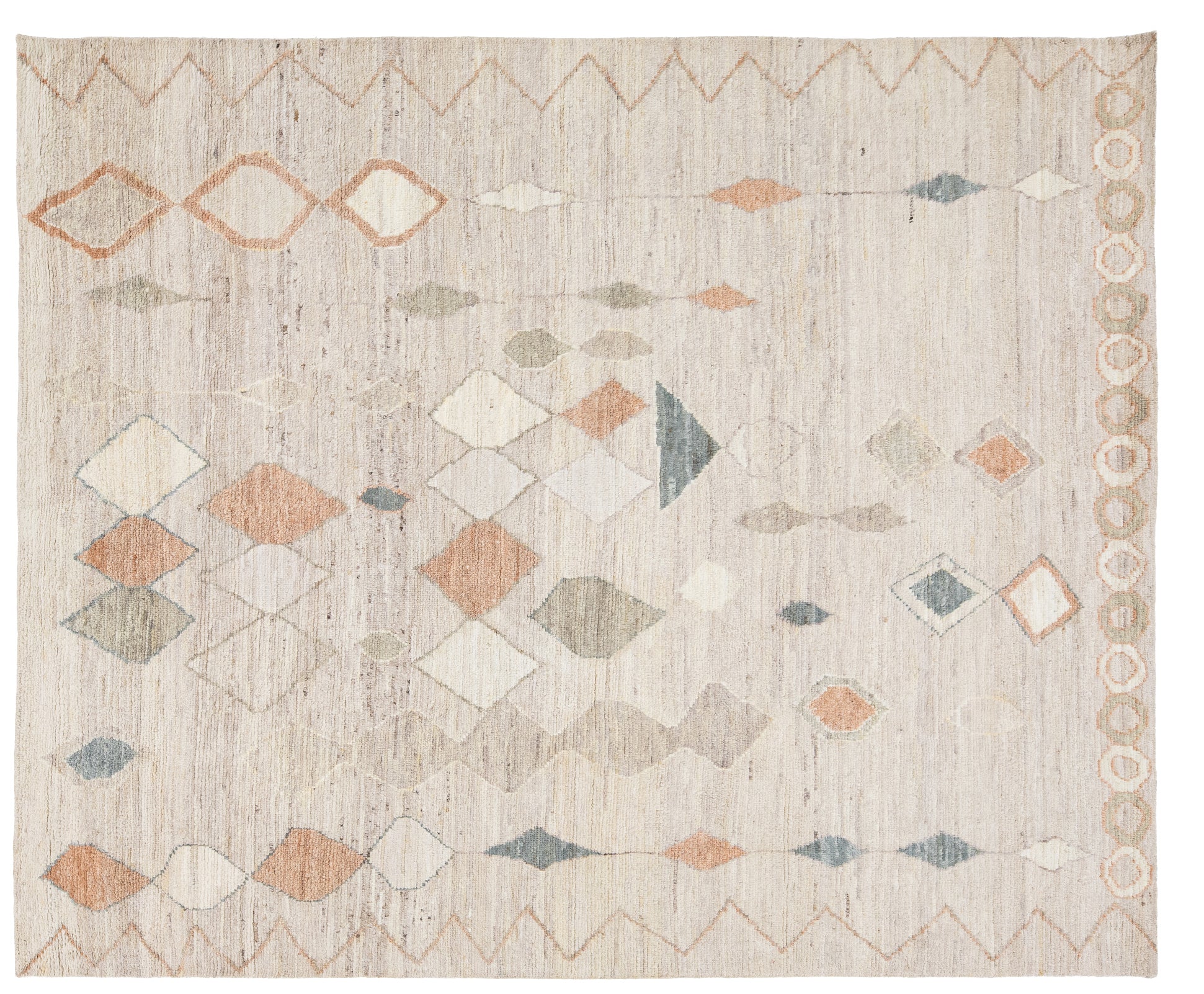 Modern Moroccan Wool Rug 8 X 10