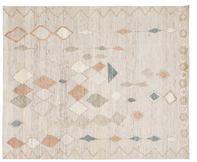 Modern Moroccan Wool Rug 8 X 10