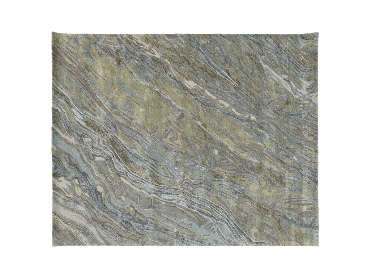 Modern Wool and Silk Rug 8 X 10