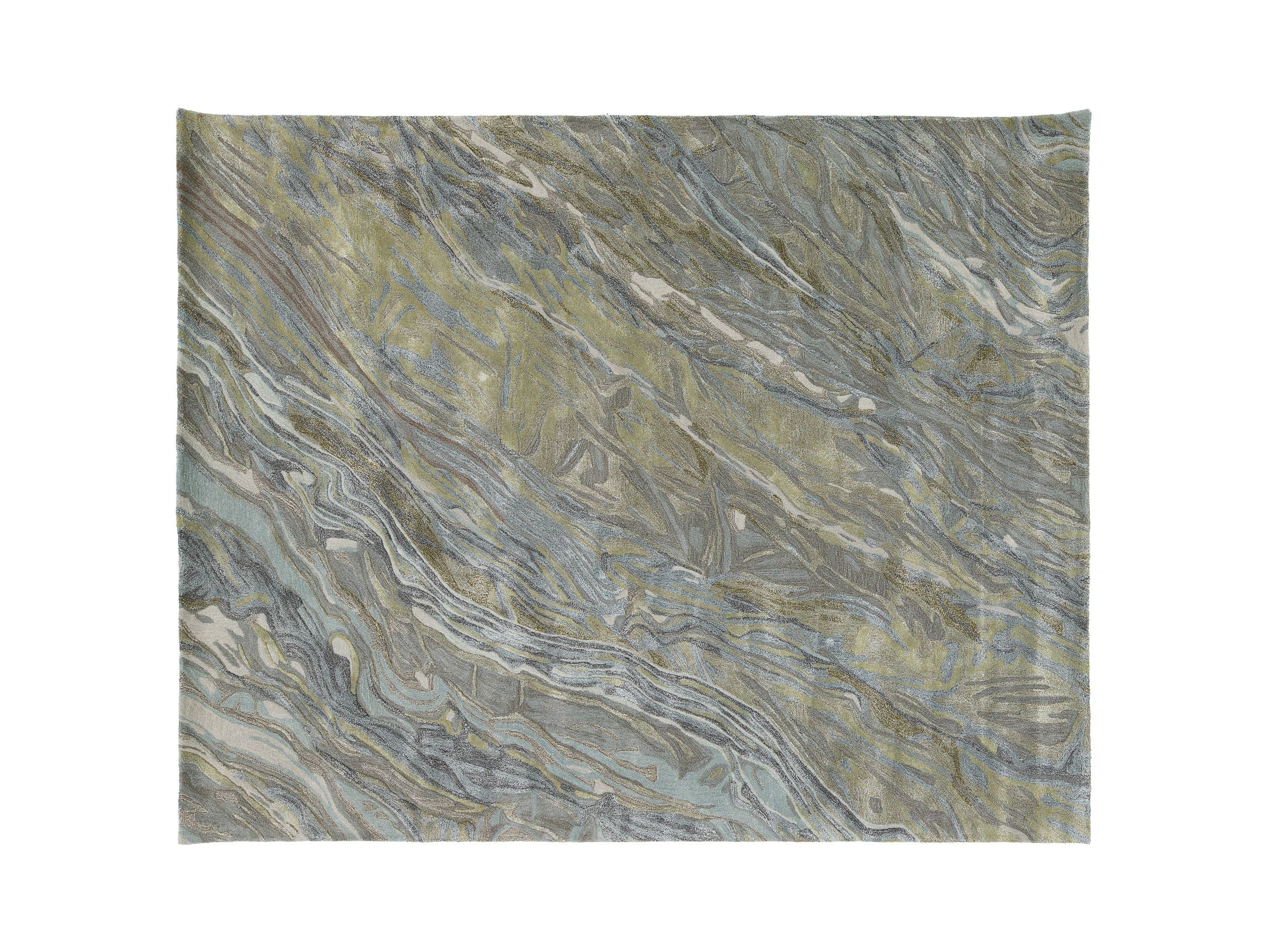 Modern Wool and Viscose Rug 8 X 10