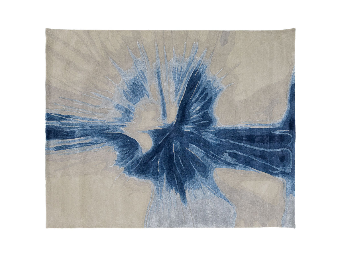 Modern Wool and Silk Rug 8 X 10