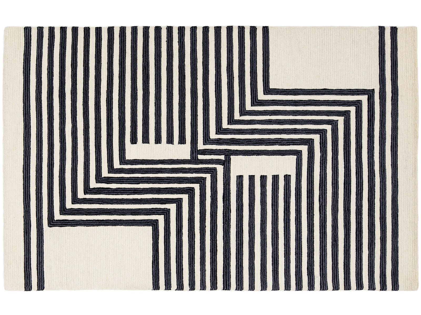 Modern Moroccan Wool Rug 5 X 8