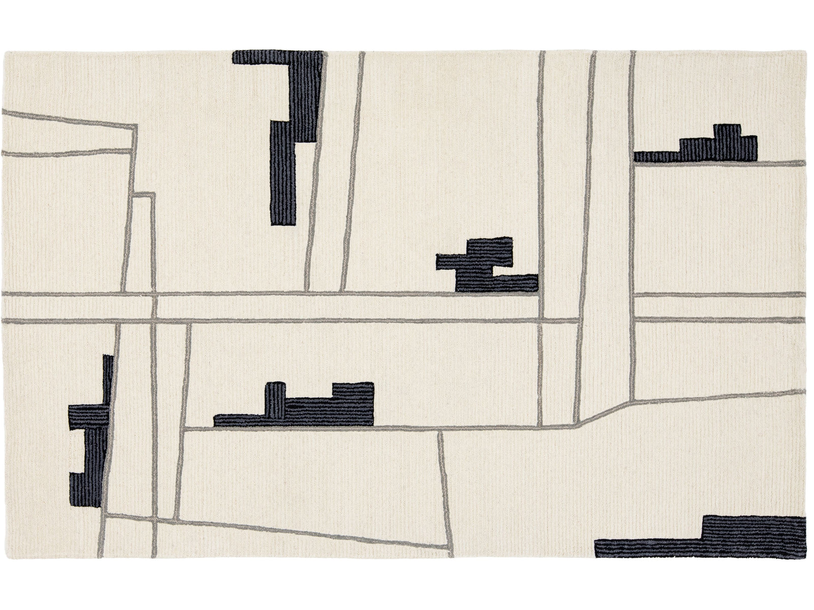 Modern Moroccan Wool Rug 5 x 8