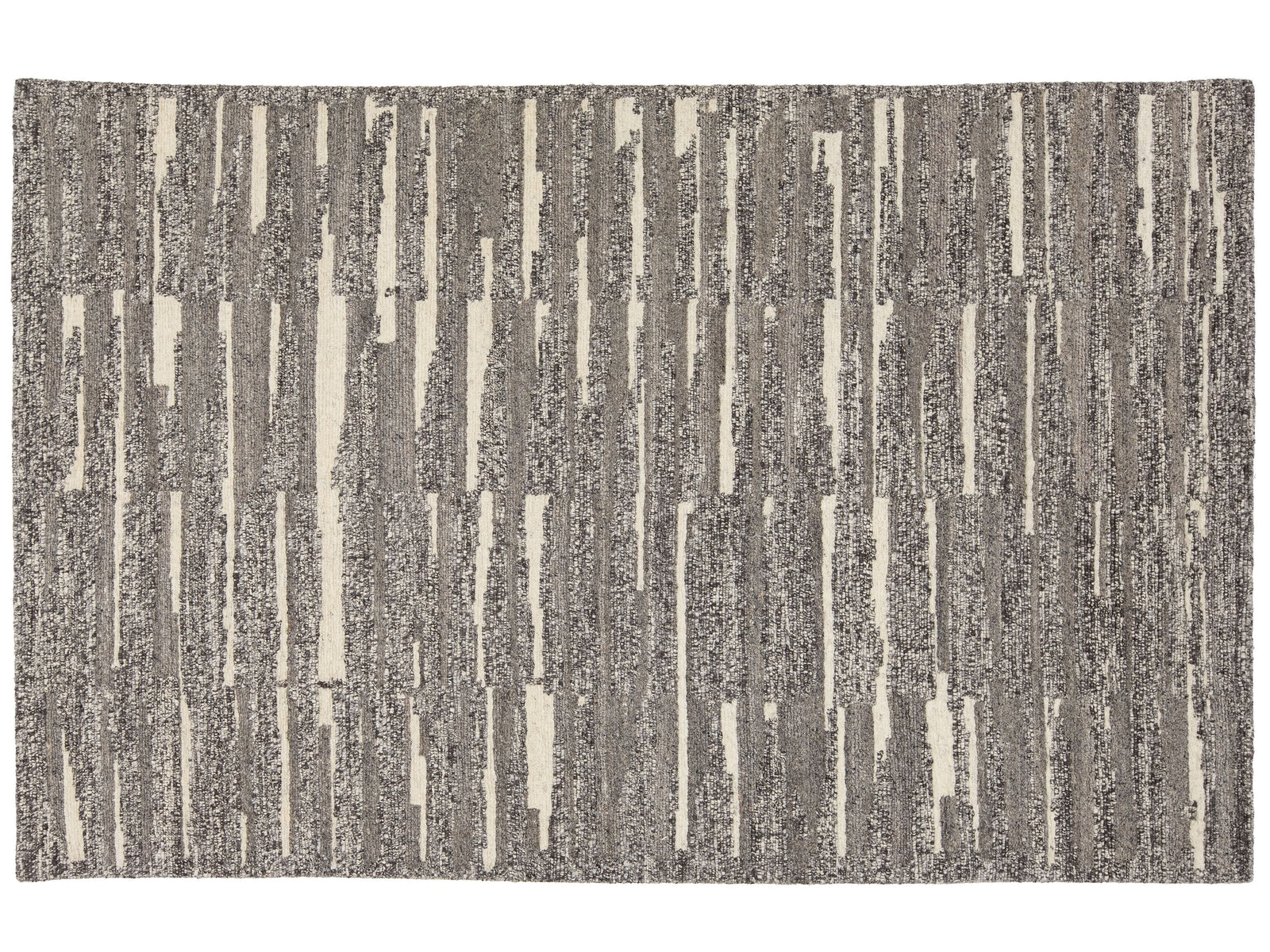 Modern Moroccan Wool and Viscose Rug 5 x 8