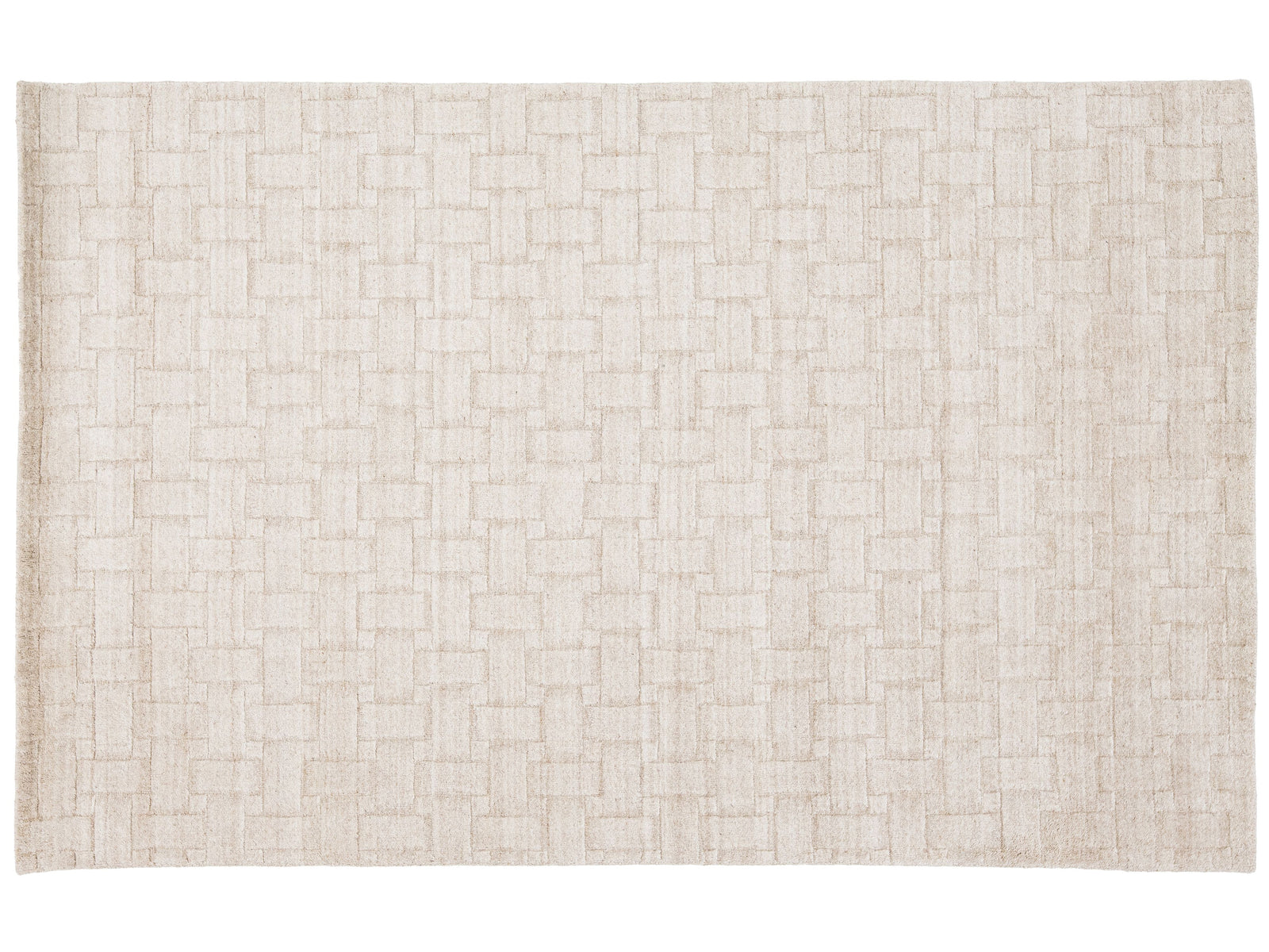 Modern Moroccan Wool and Viscose Rug 5 x 8