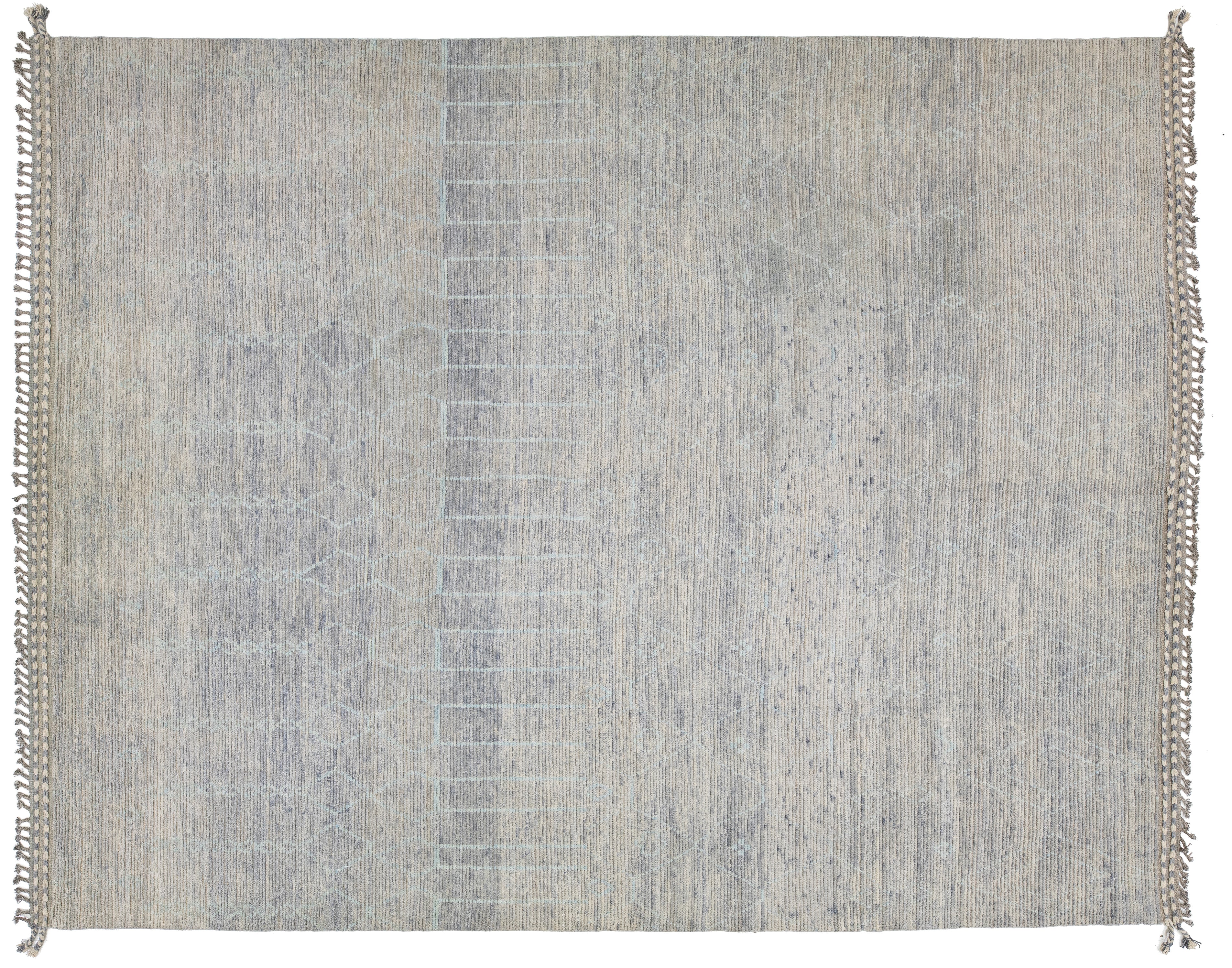 Modern Moroccan Wool Rug 12 X 16