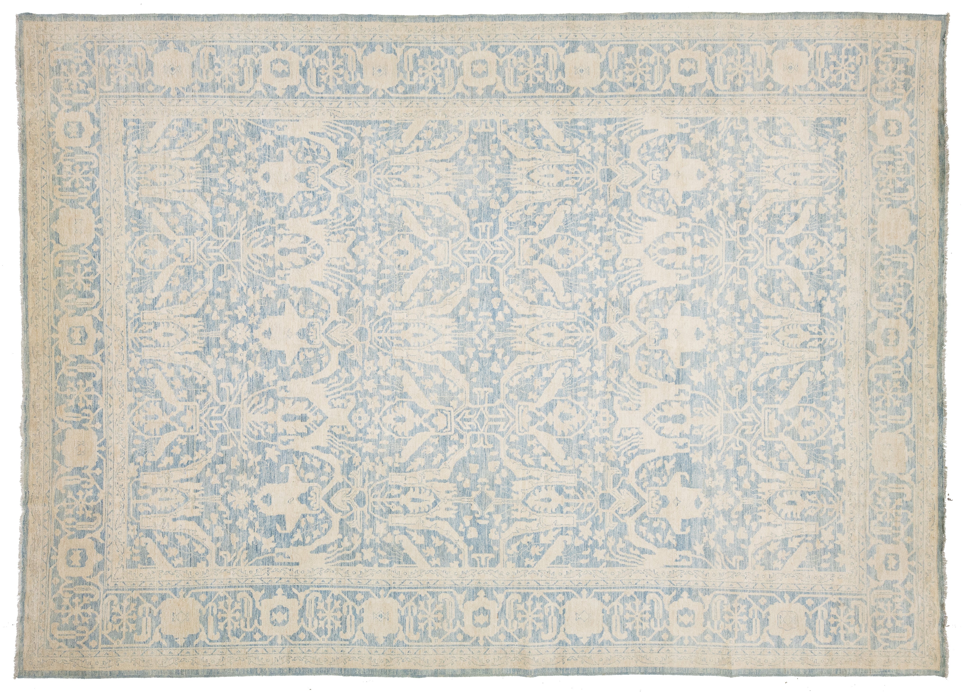 Modern Peshawar Wool Rug 12 X 16