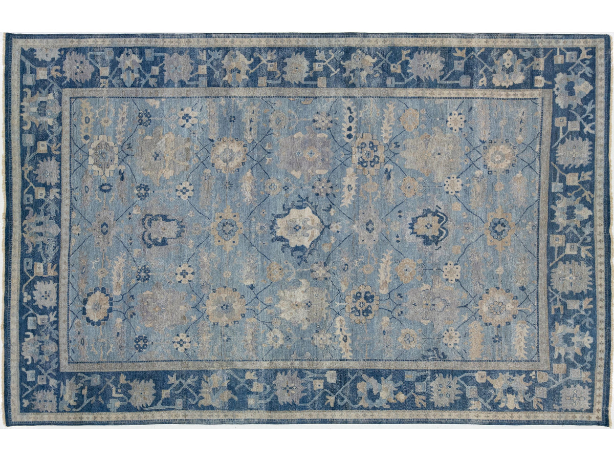 Modern Tabriz Wool Rug 10 X 16