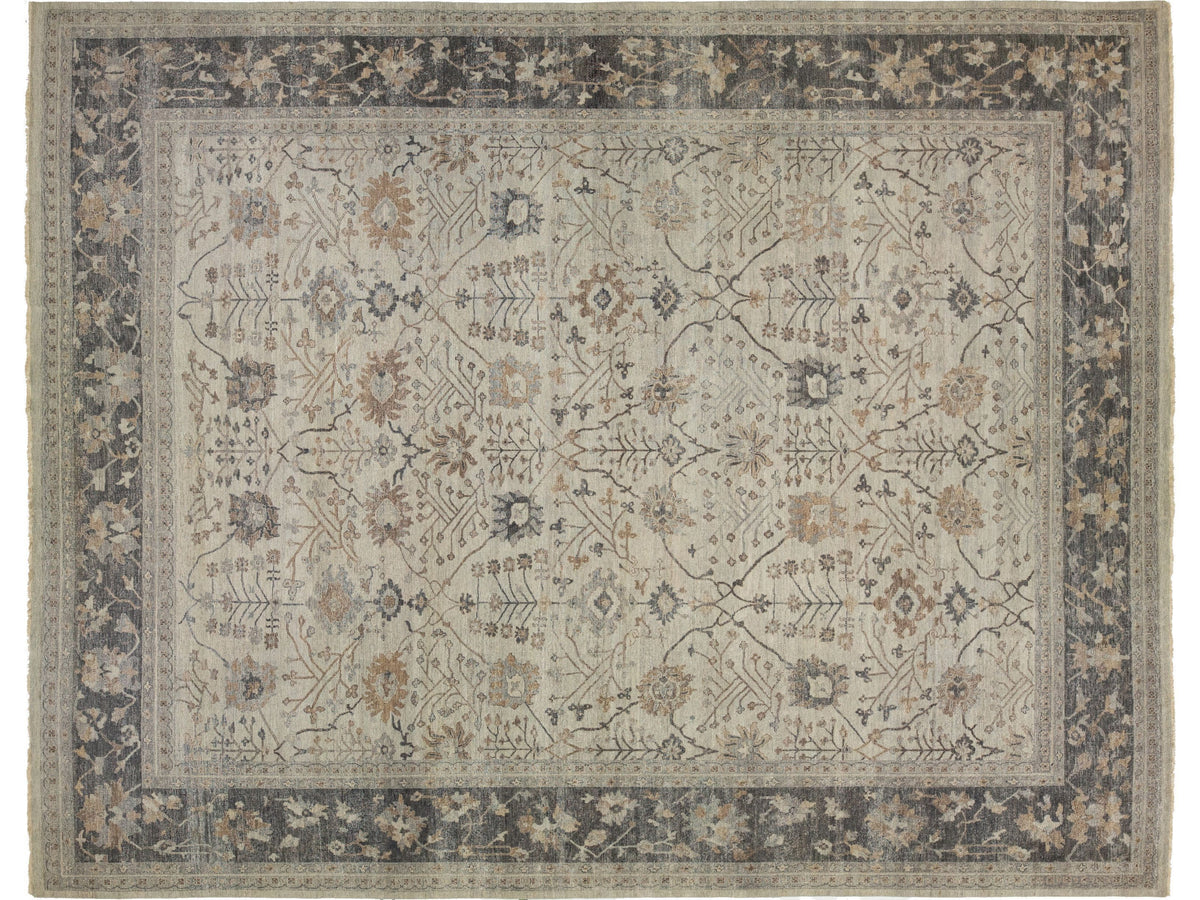 Modern Mahal Wool Rug 15 X 19