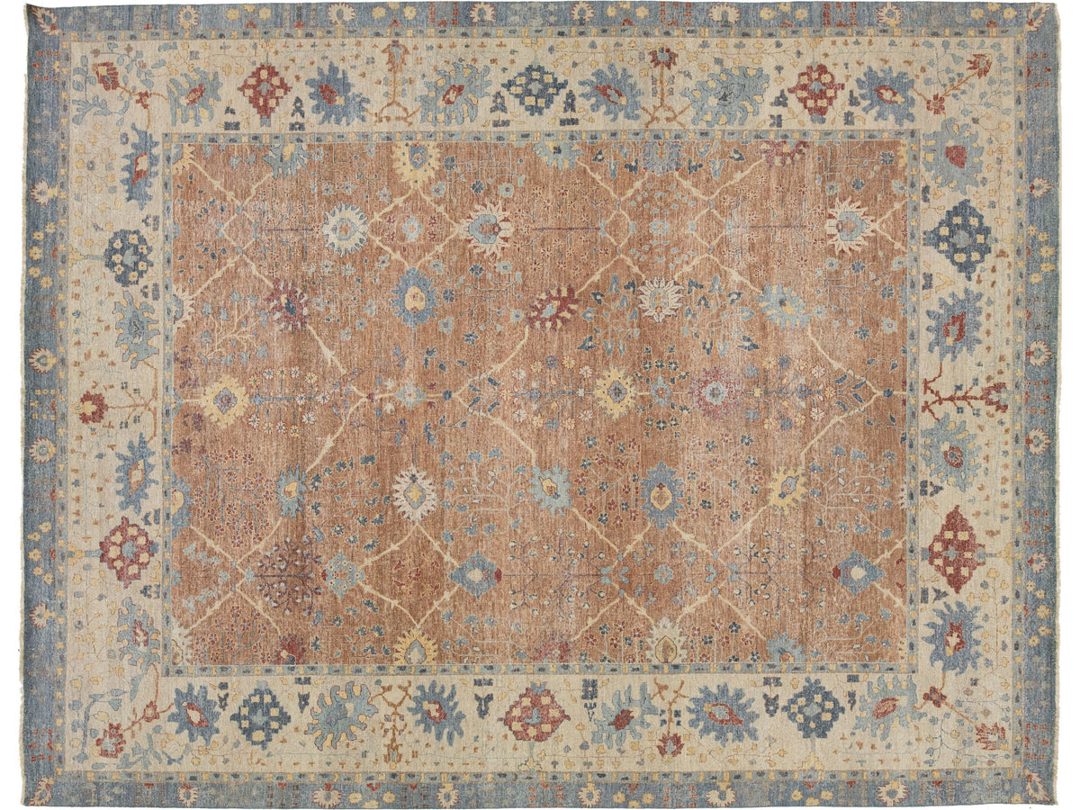 Modern Tabriz Wool Rug 12 X 15