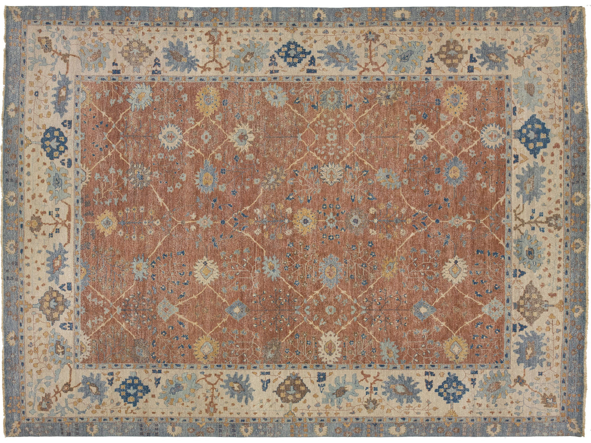 Modern Tabriz Wool Rug 13 X 17