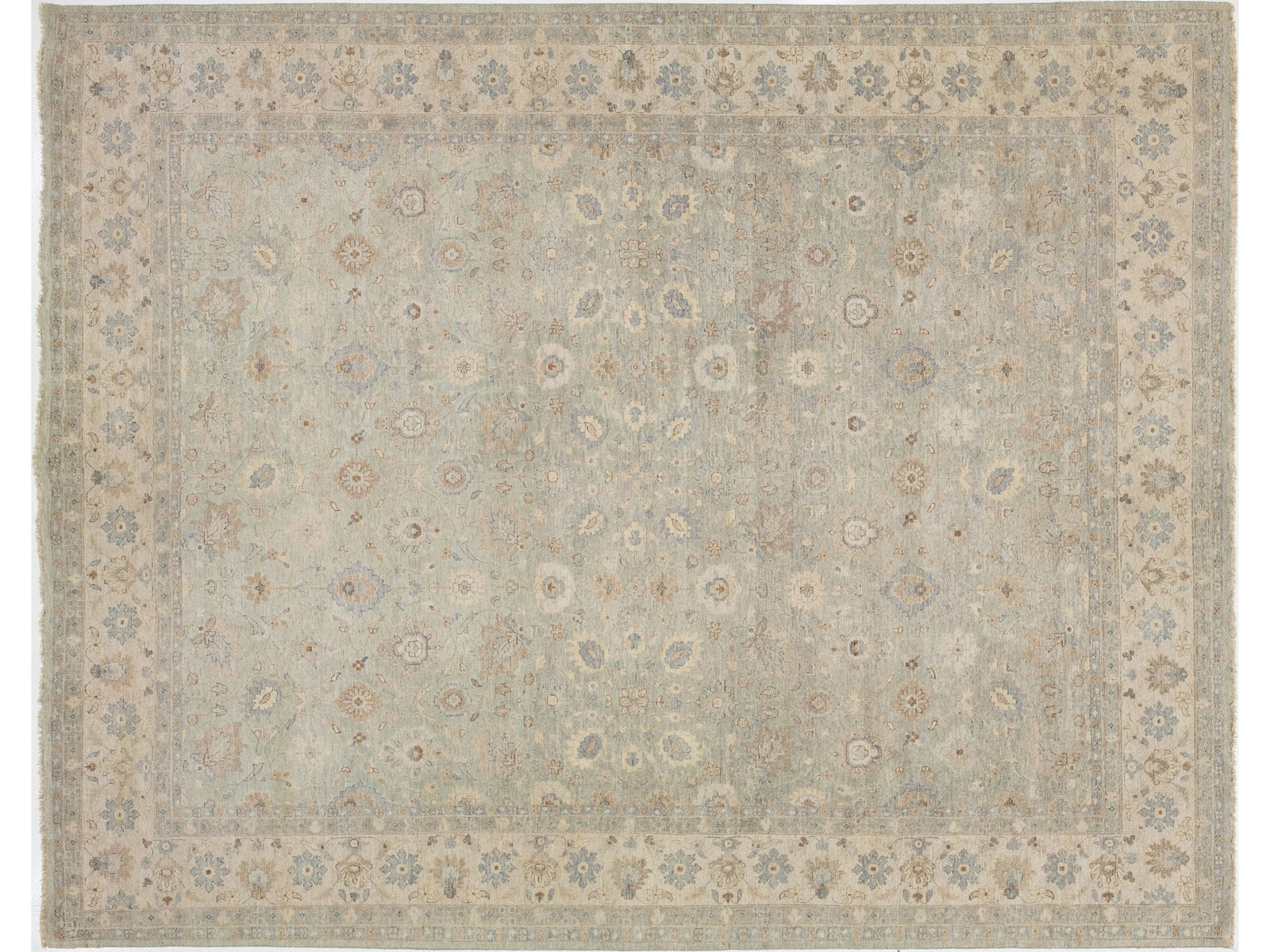 Modern Indian Wool Rug 12 X 15