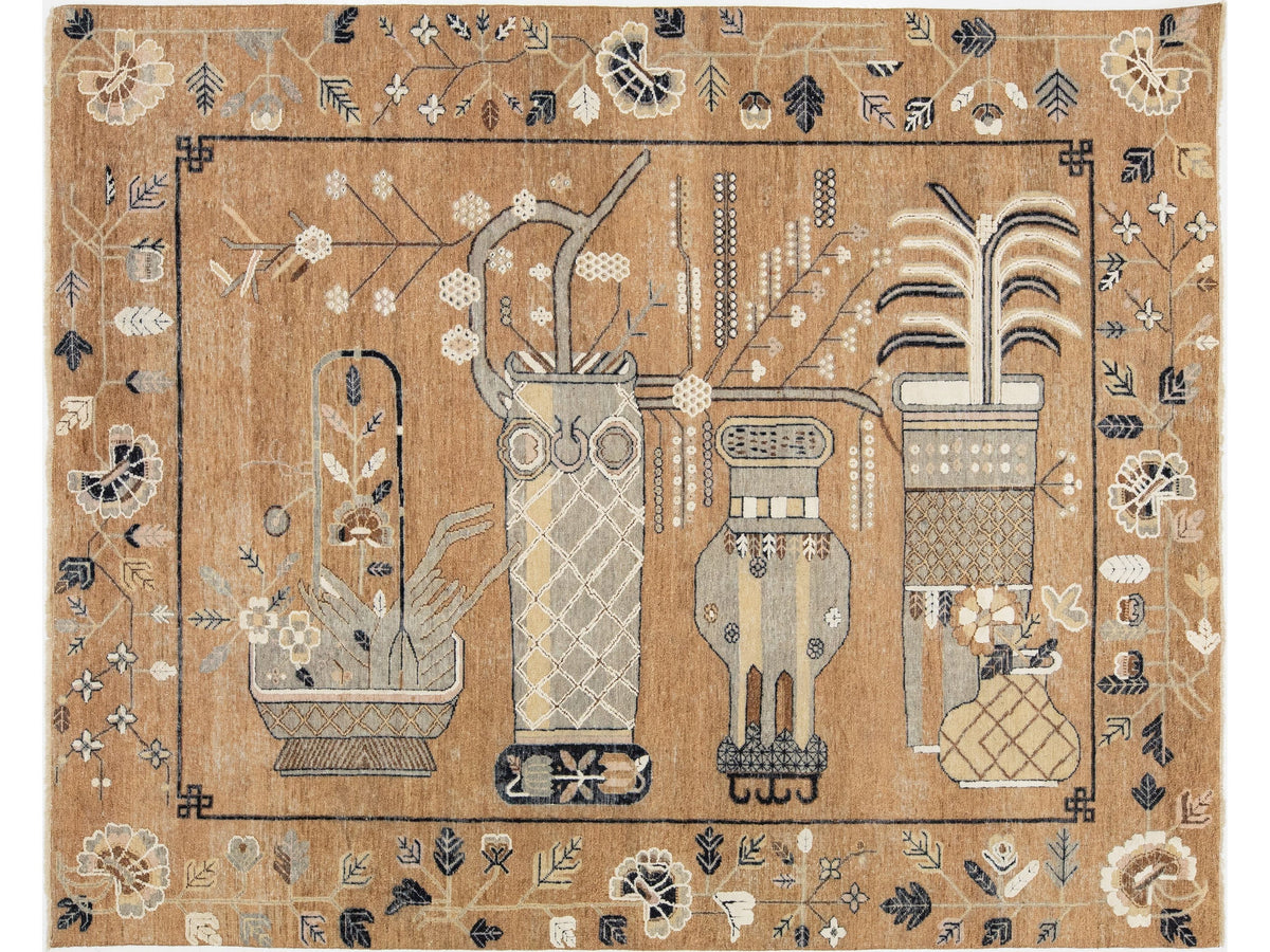Modern Samarkand Wool Rug 8 X 10