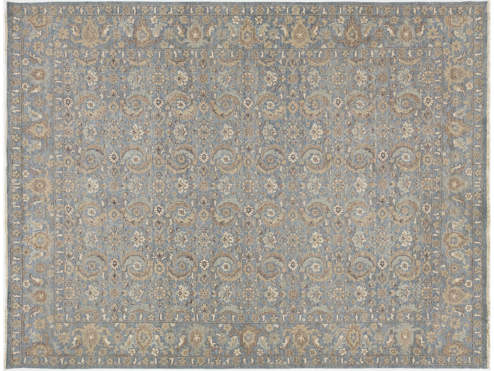 Modern Artisan Indian Wool Rug 9 X 12
