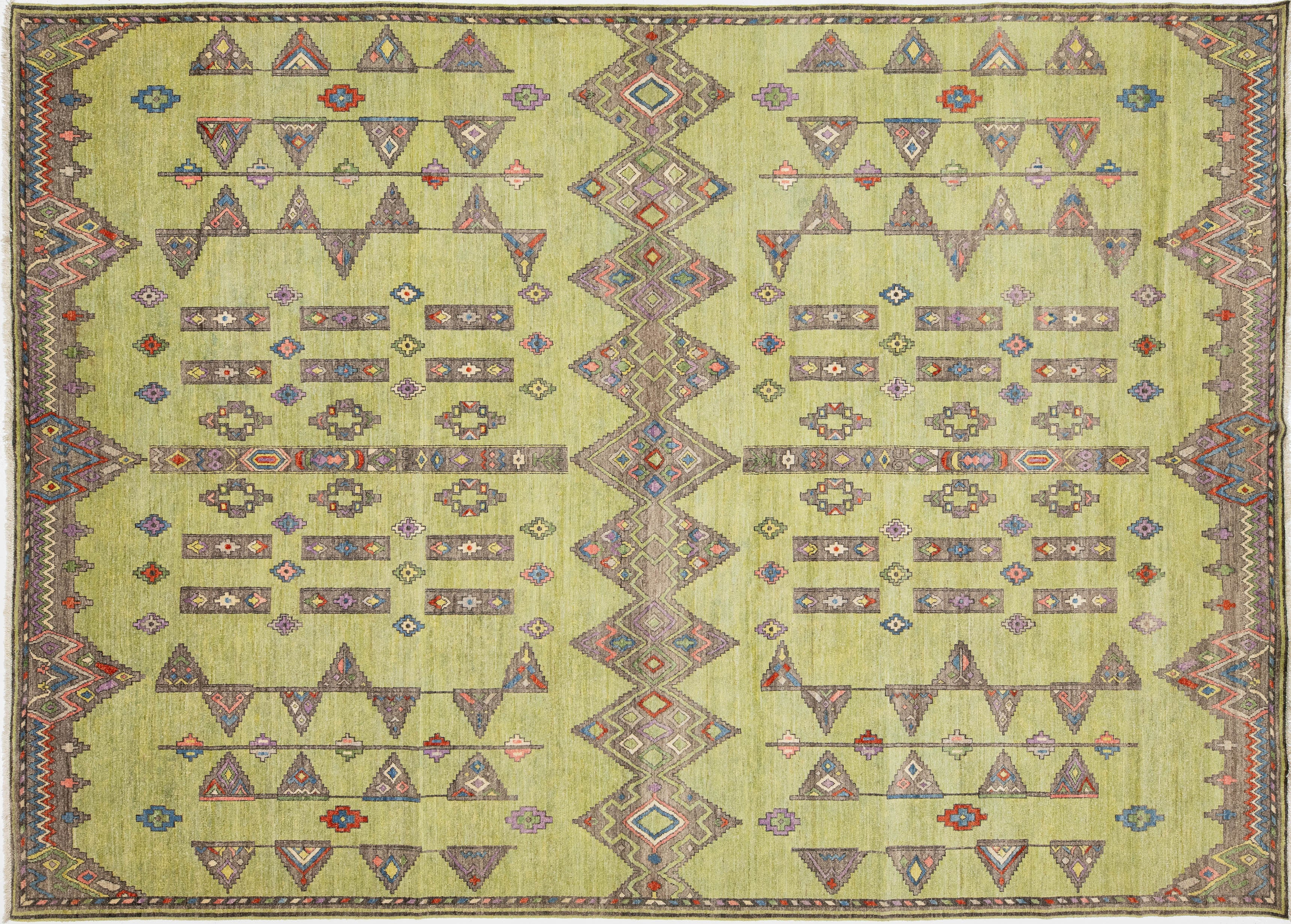 Modern Khotan Wool Rug 10 X 14