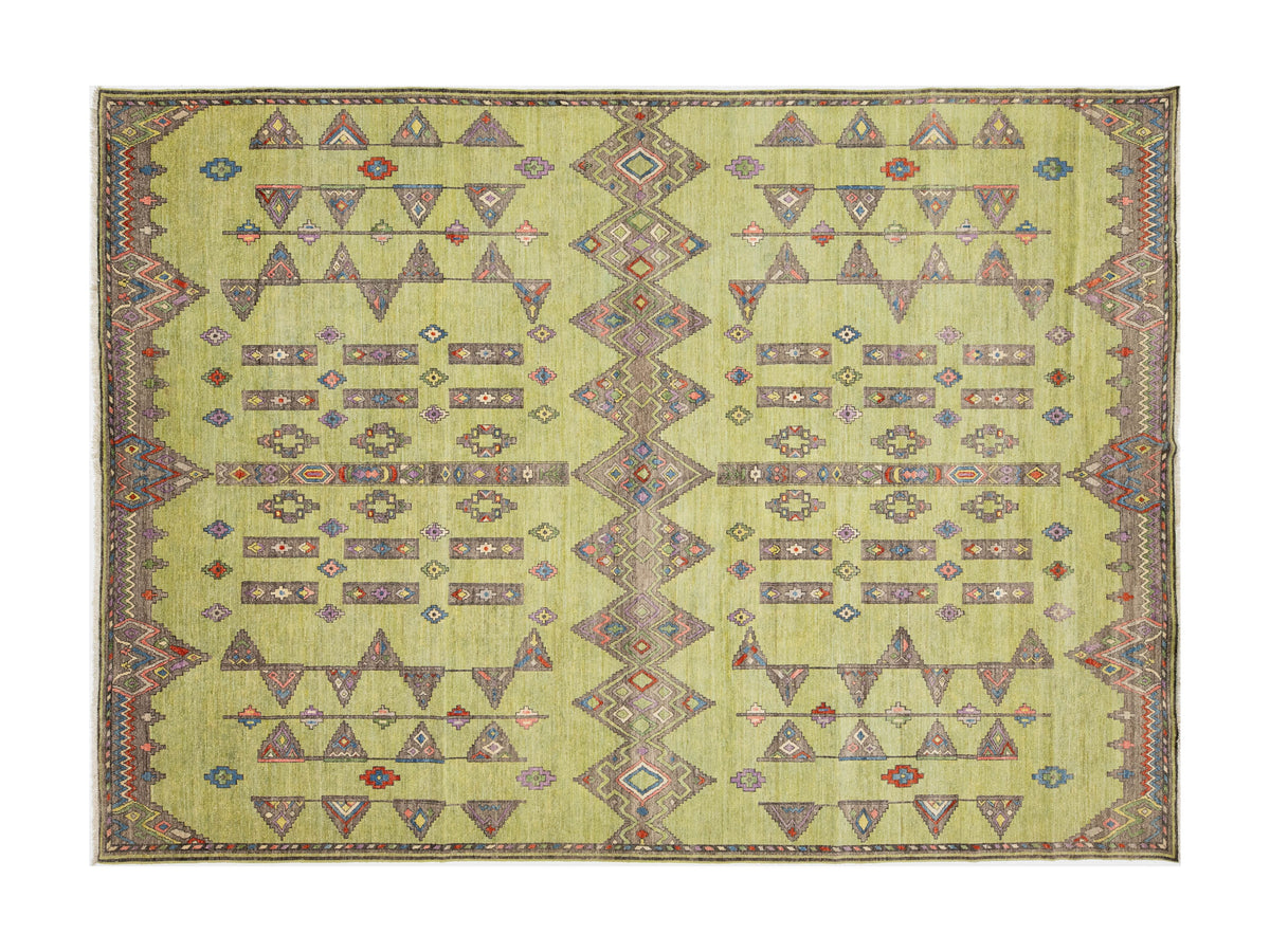 Modern Khotan Wool Rug 10 X 14