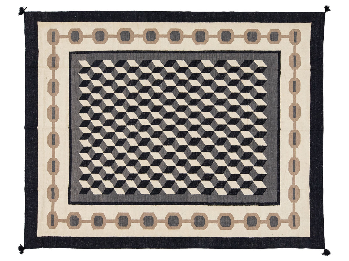 Modern Navajo Wool Rug 8 X 10