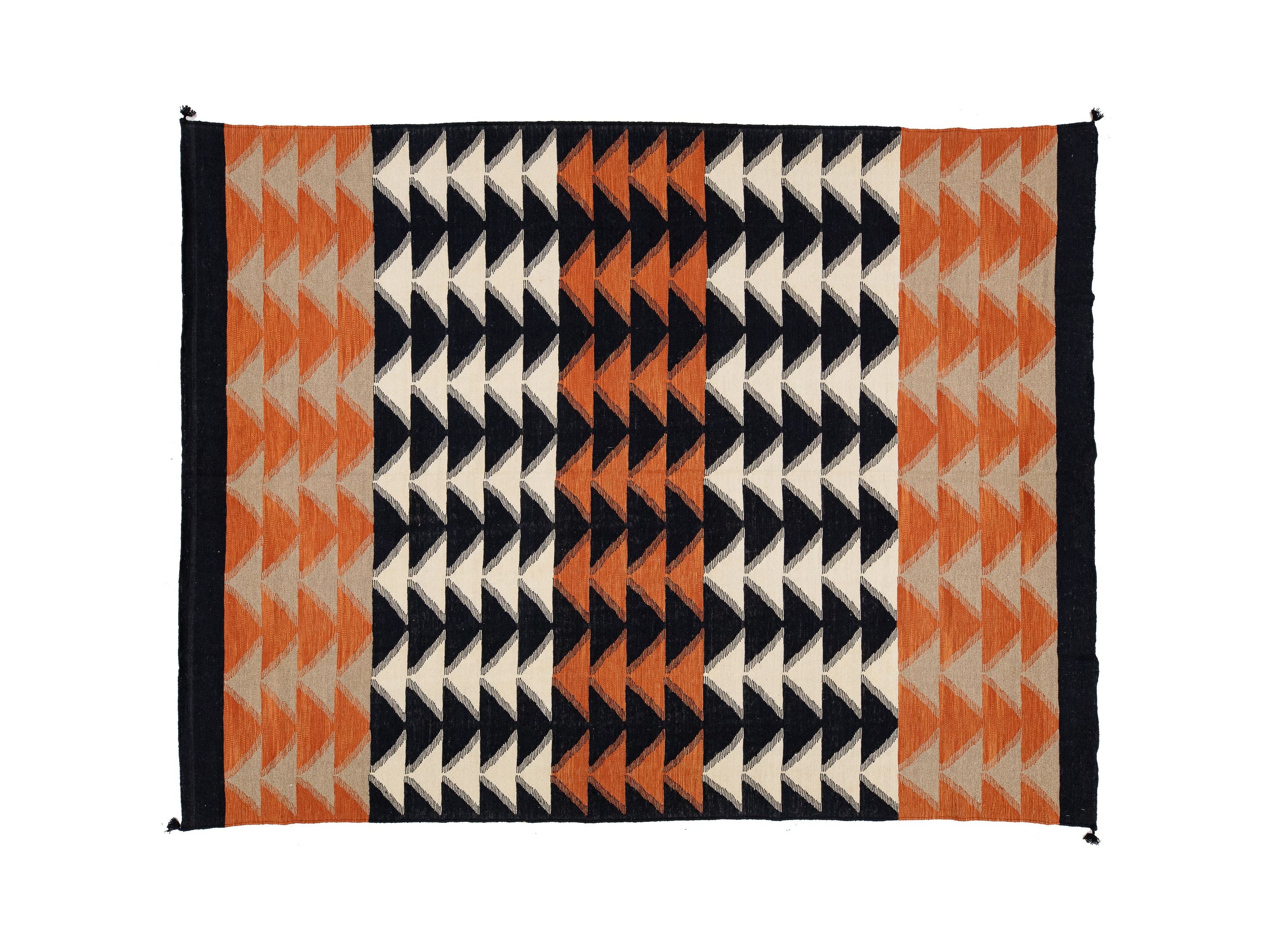 Modern Navajo Wool Rug 9 X 12