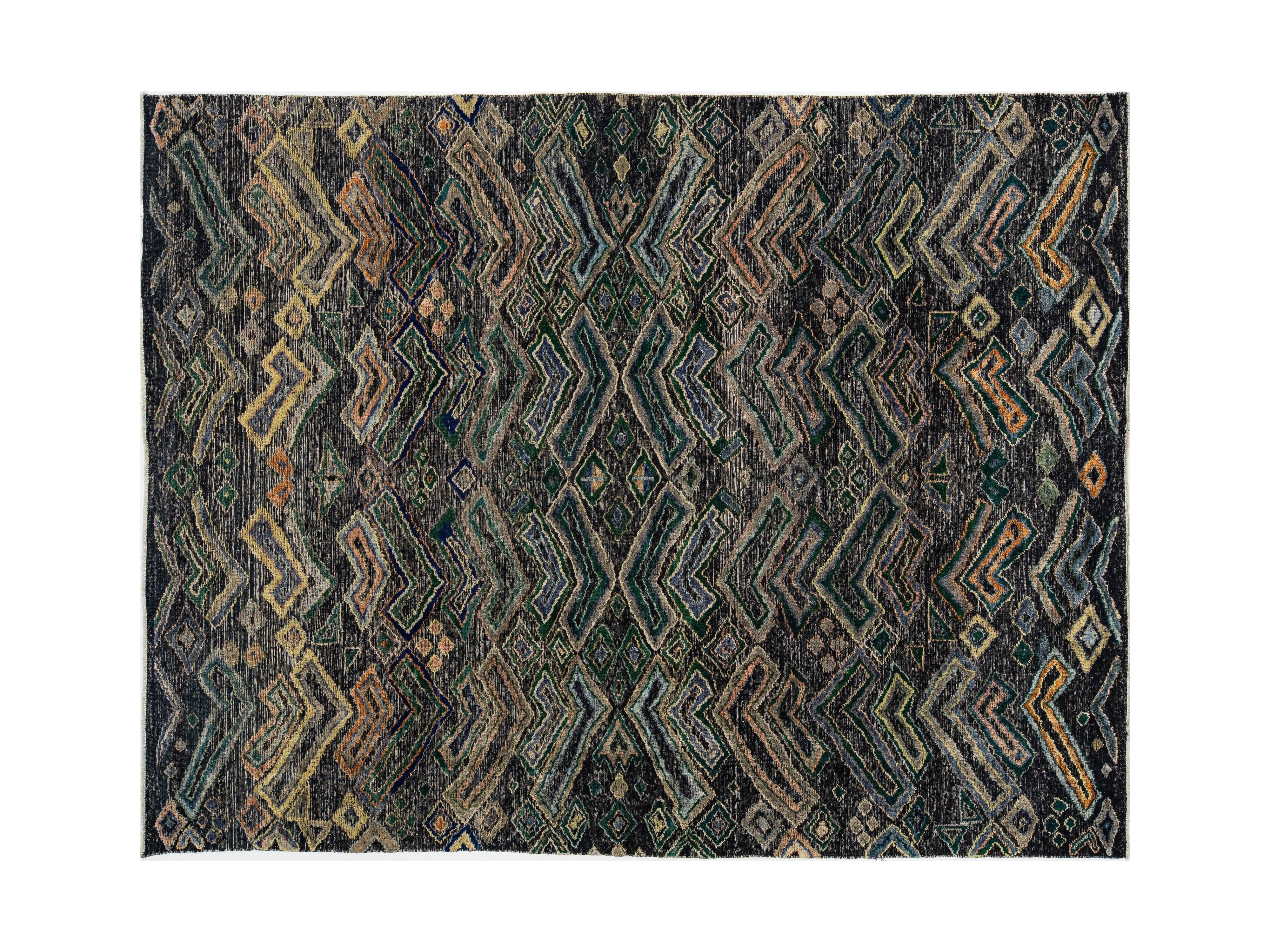 Modern Tulu Wool Rug 8 X 10