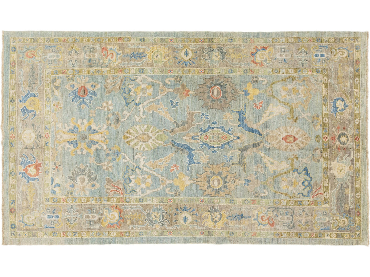 Modern Sultanabad Wool Rug 6 X 11