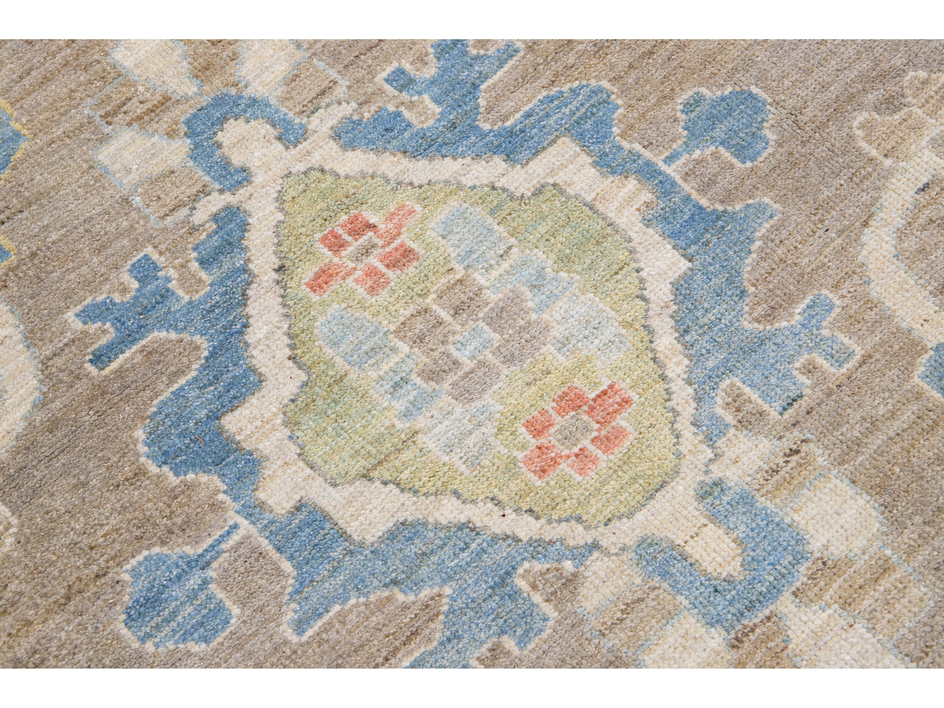 Modern Sultanabad Wool Rug 11 X 14