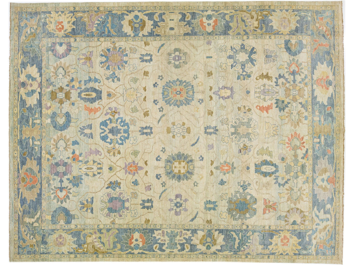 Modern Sultanabad Wool Rug 13 X 16