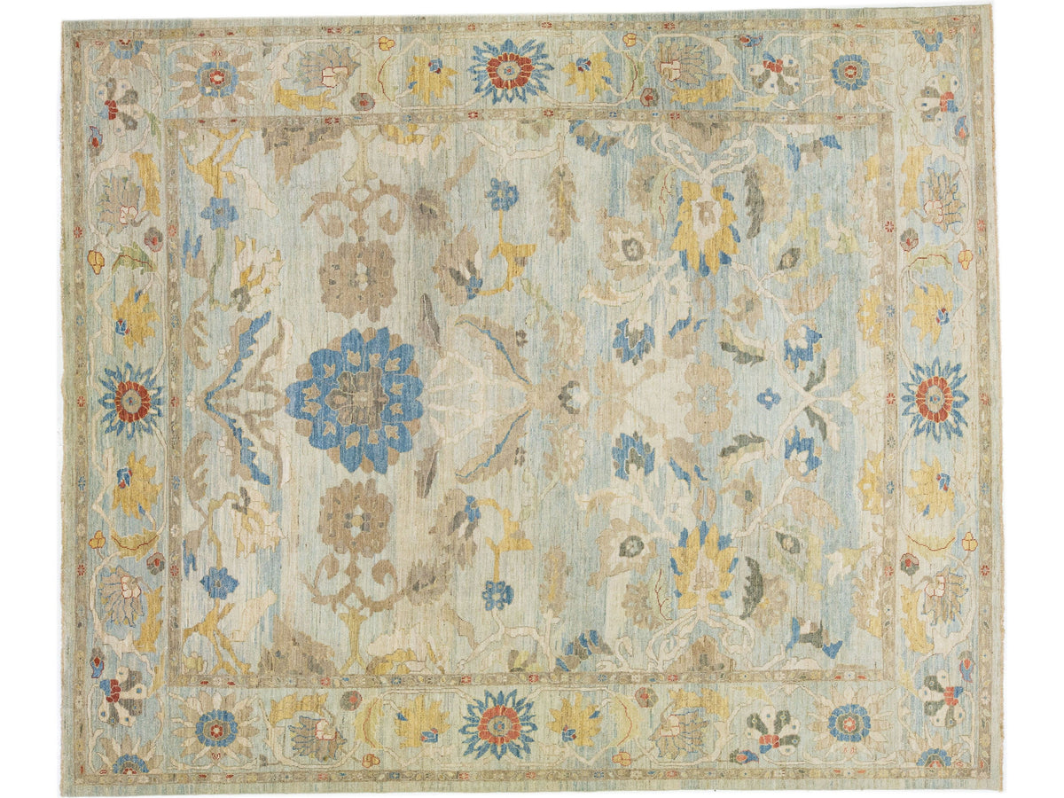 Modern Sultanabad Wool Rug 13 X 18