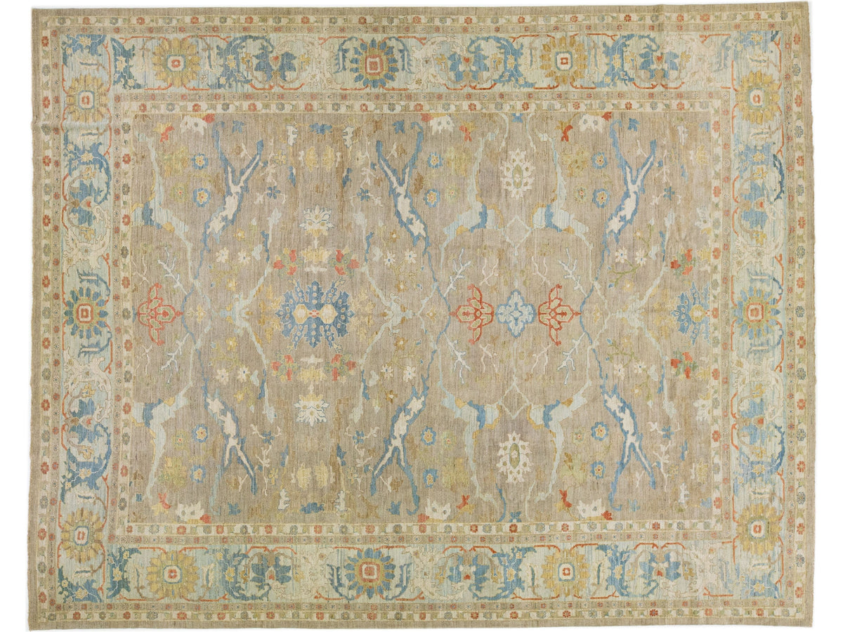 Modern Sultanabad Wool Rug 15 X 19