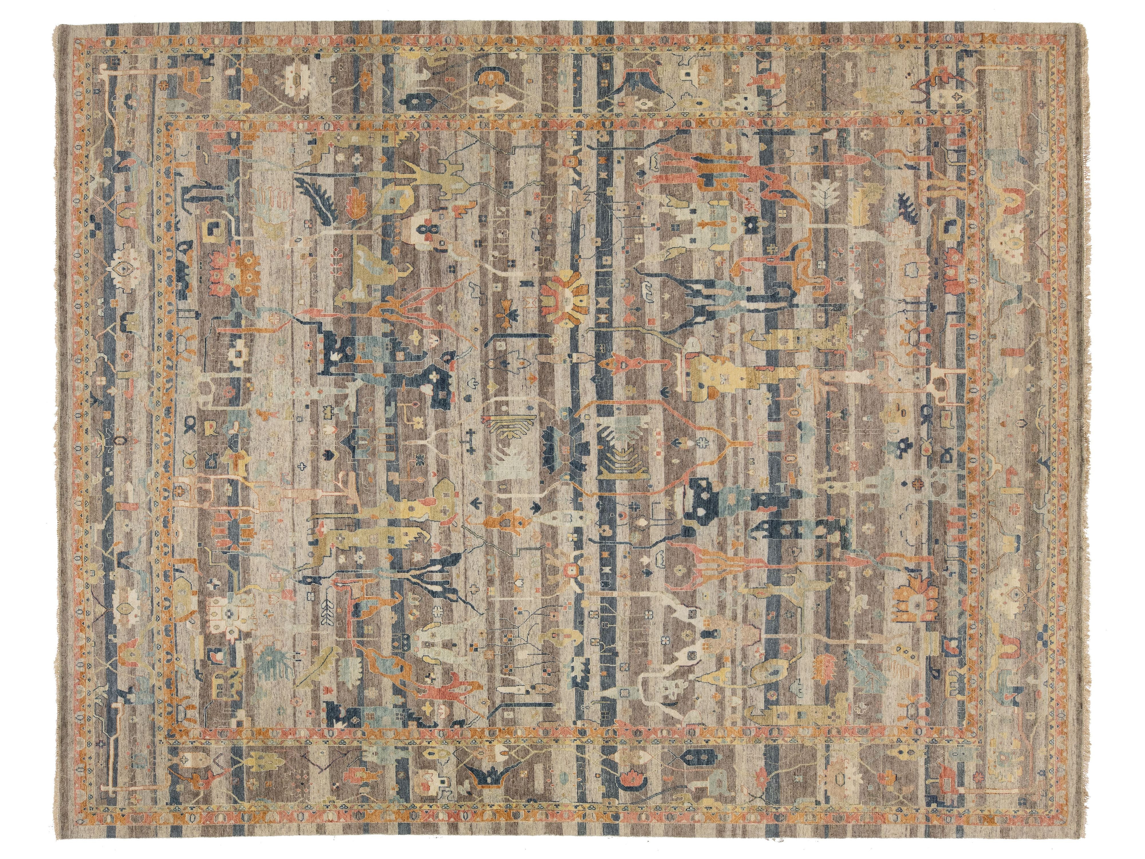 Modern Bidjar Wool Rug 12 X 15