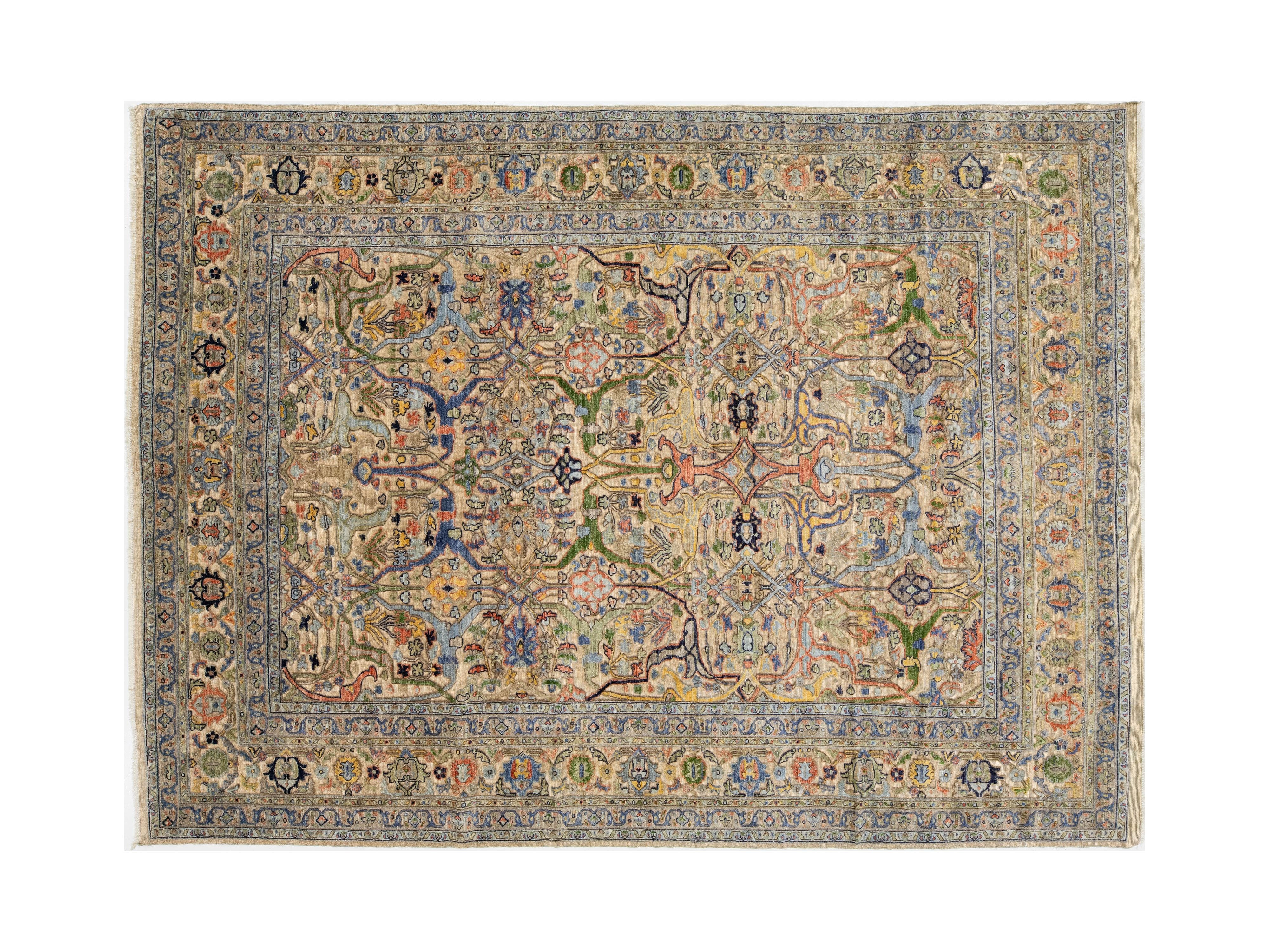 Modern Bidjar Wool Rug 9 X 12