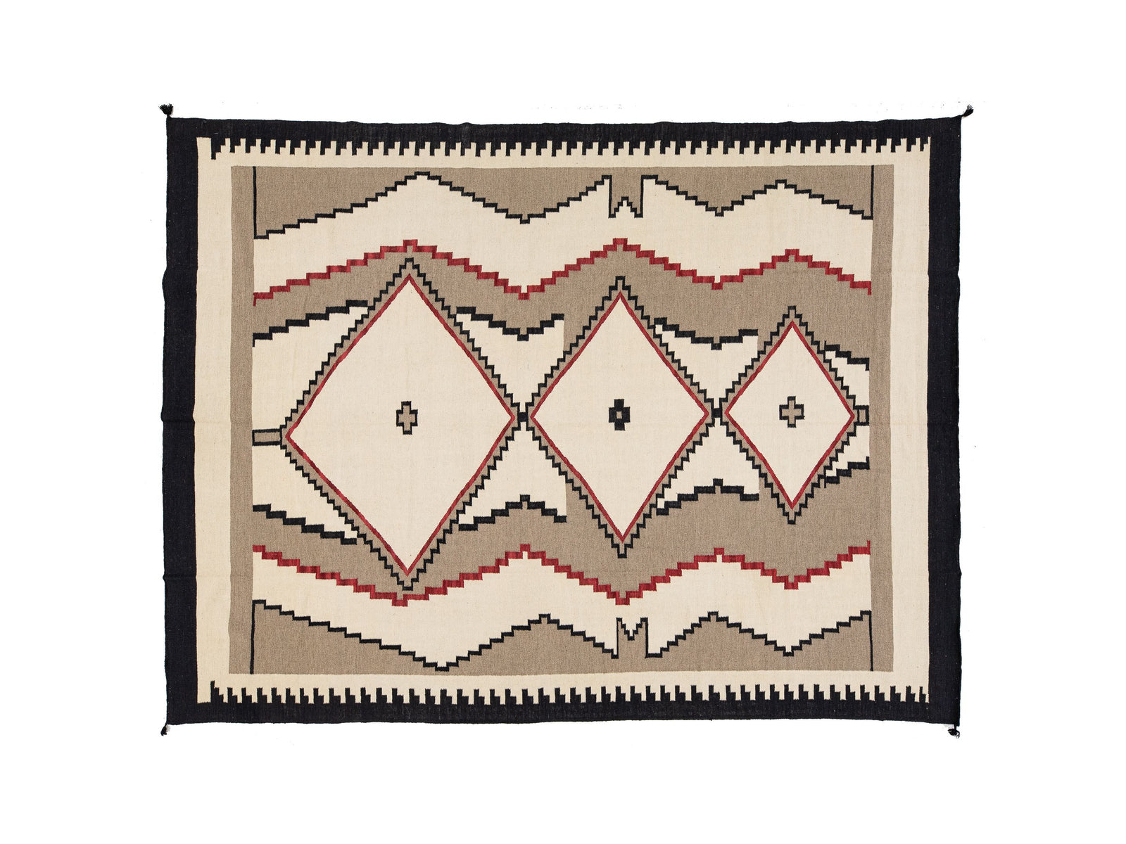 Modern Navajo Wool Rug 9 X 12