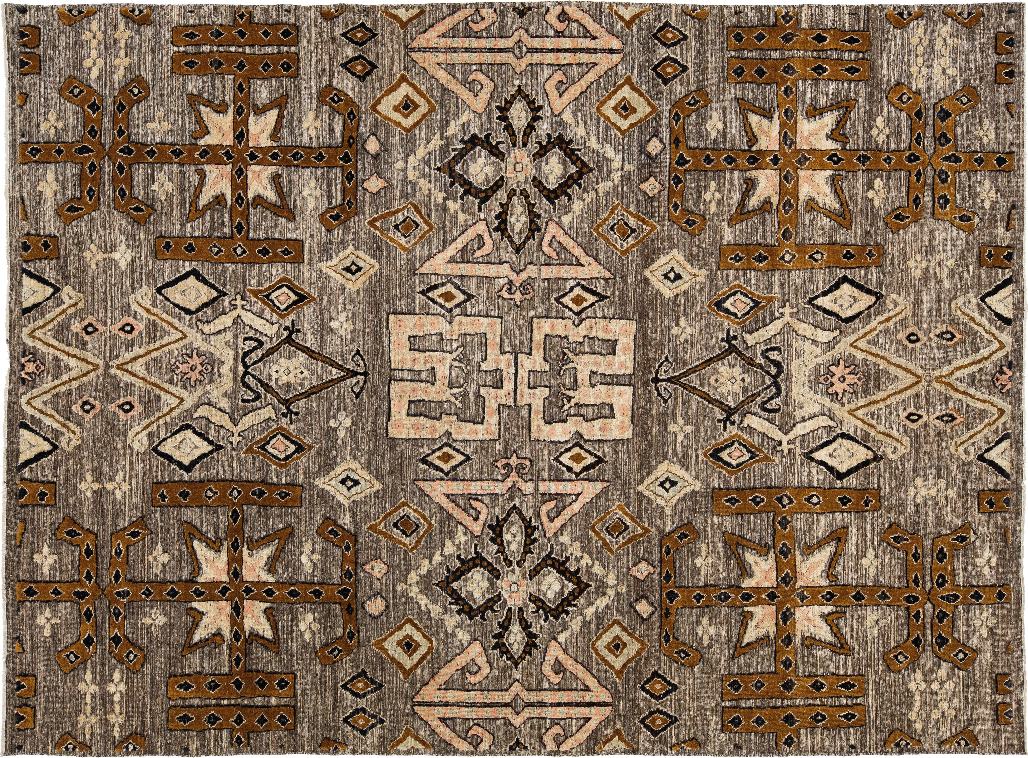 Modern Tulu Wool Rug 9 X 12