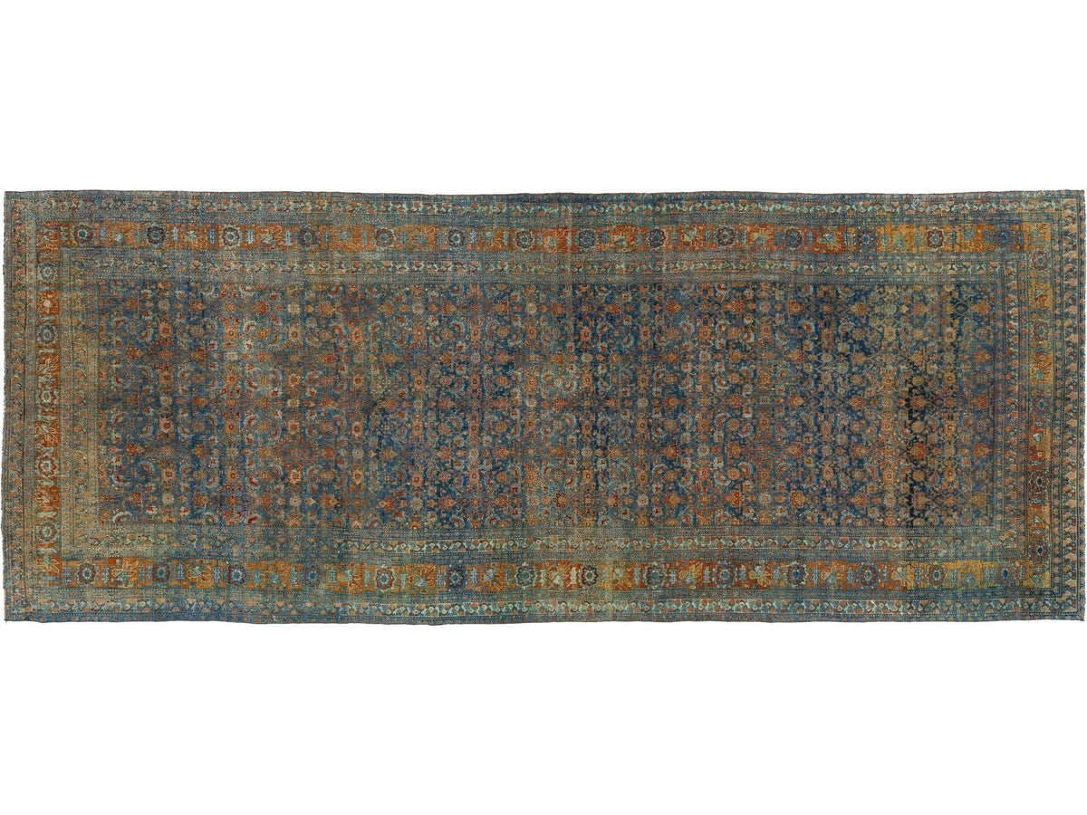 Antique Bidjar Wool Runner 6 X 16