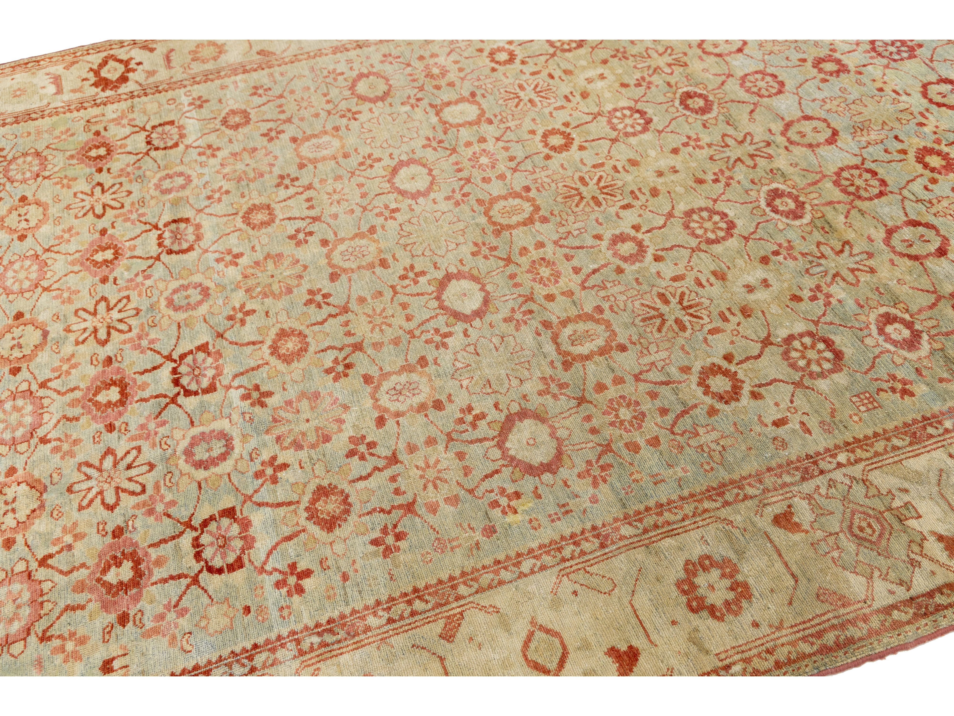 Antique Malayer Wool Rug 7 X 11